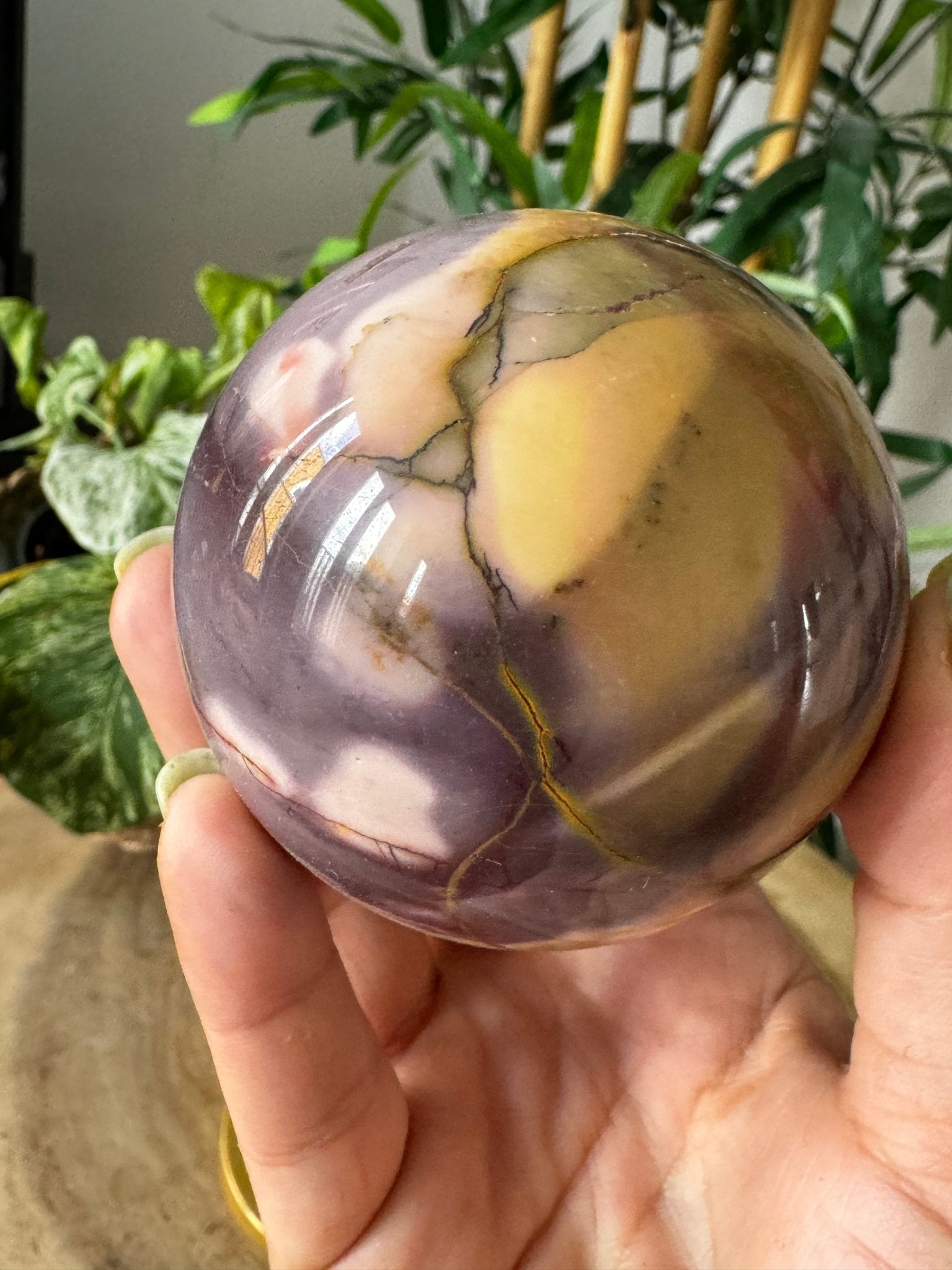 Mookaite Jasper Sphere | 410g - The Crystal Valley