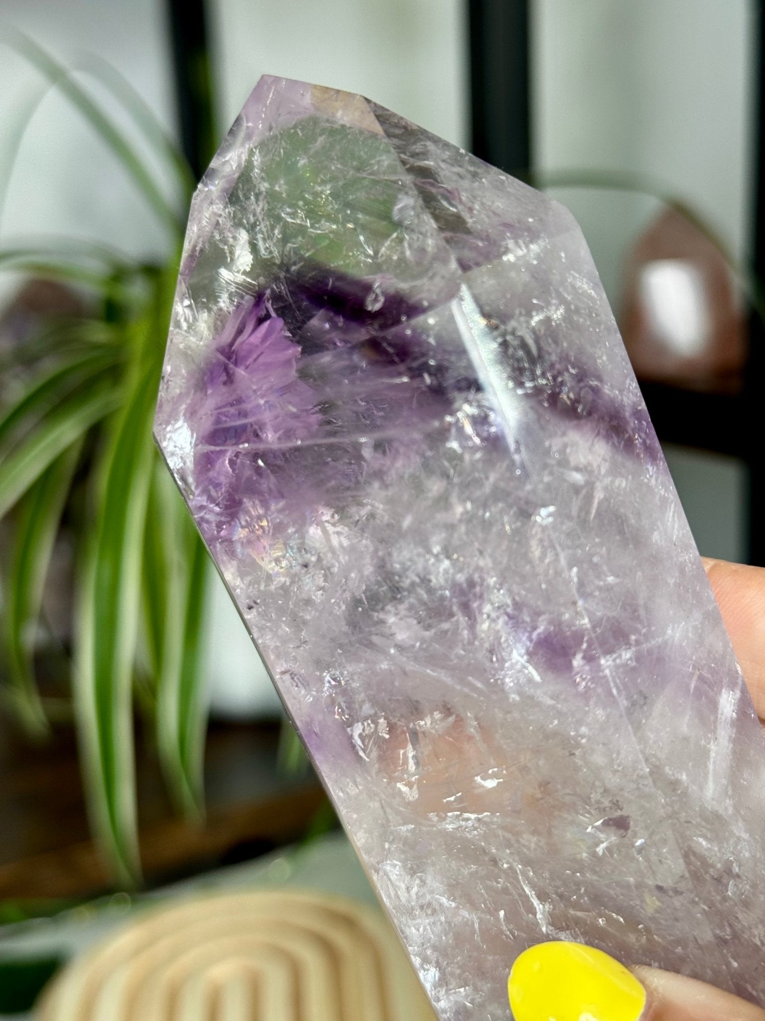 Phantom Amethyst Tower | 348g - The Crystal Valley