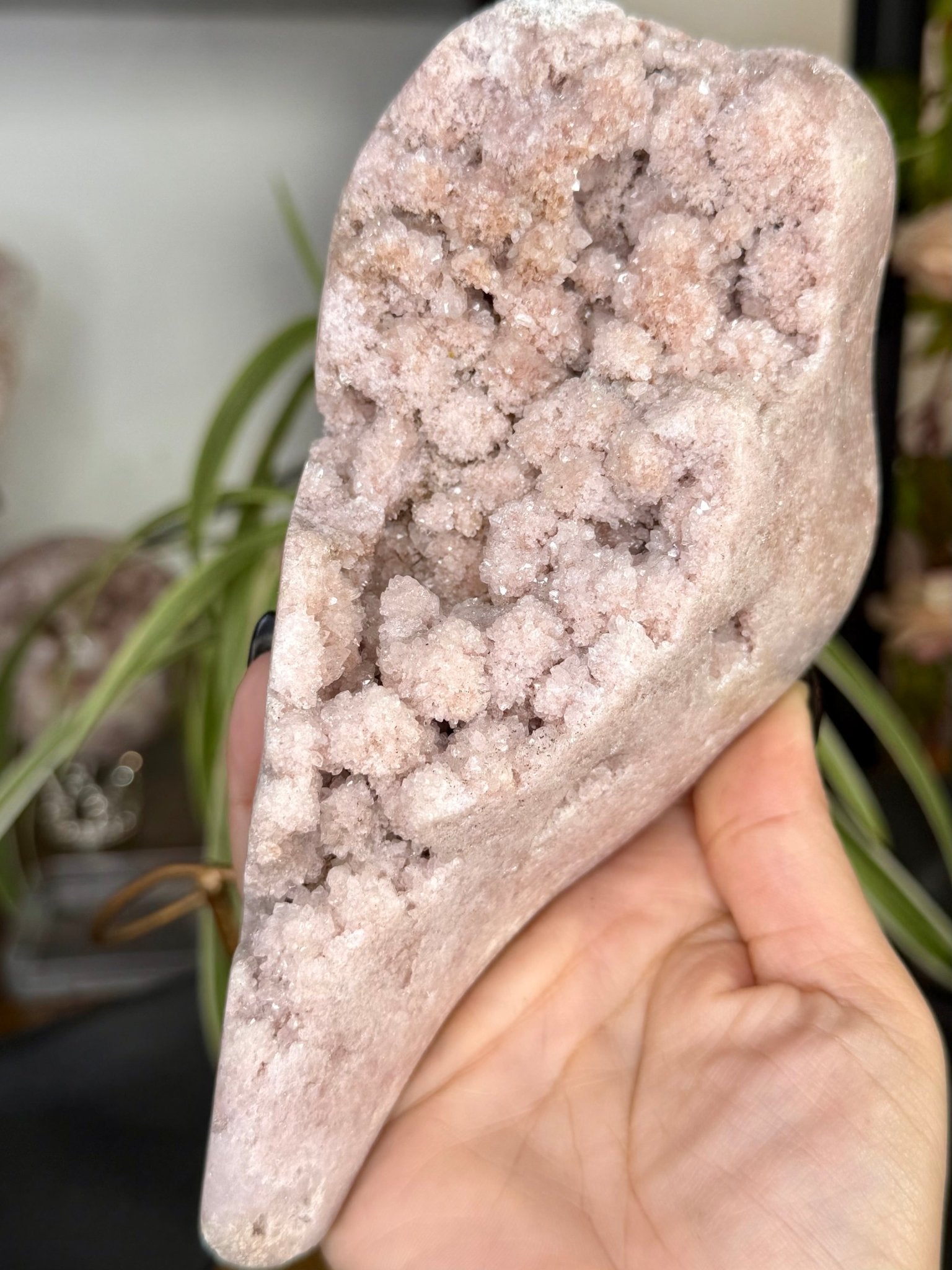 Pink Amethyst Free Form on Stand | 801g - The Crystal Valley