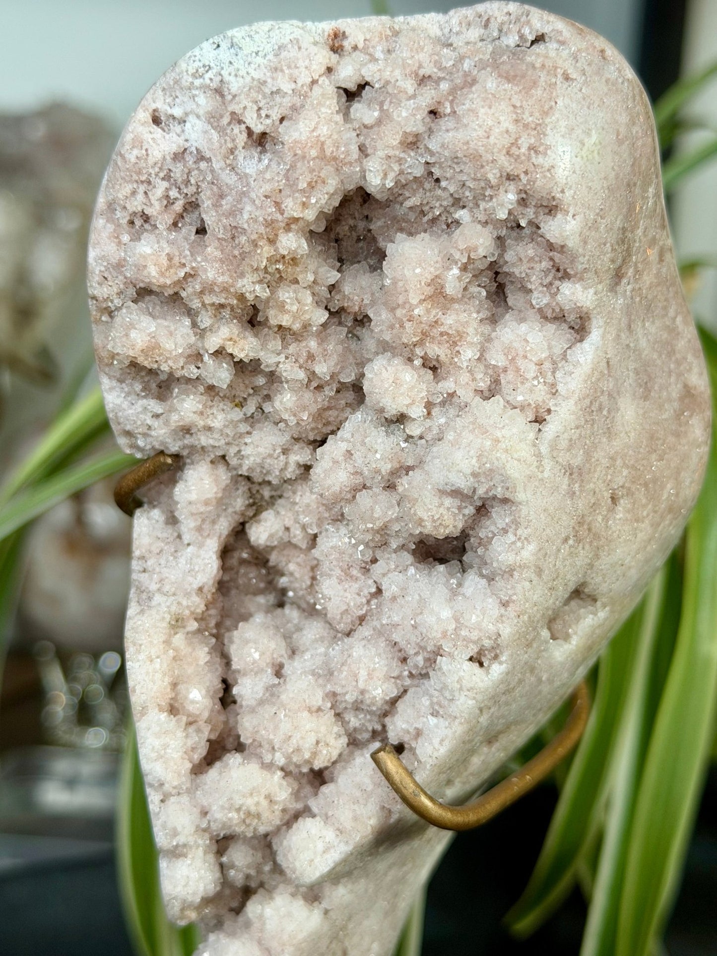 Pink Amethyst Free Form on Stand | 801g - The Crystal Valley