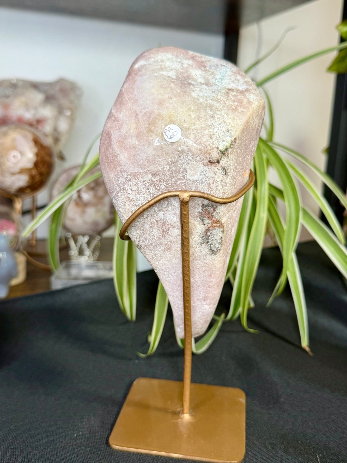 Pink Amethyst Free Form on Stand | 801g - The Crystal Valley