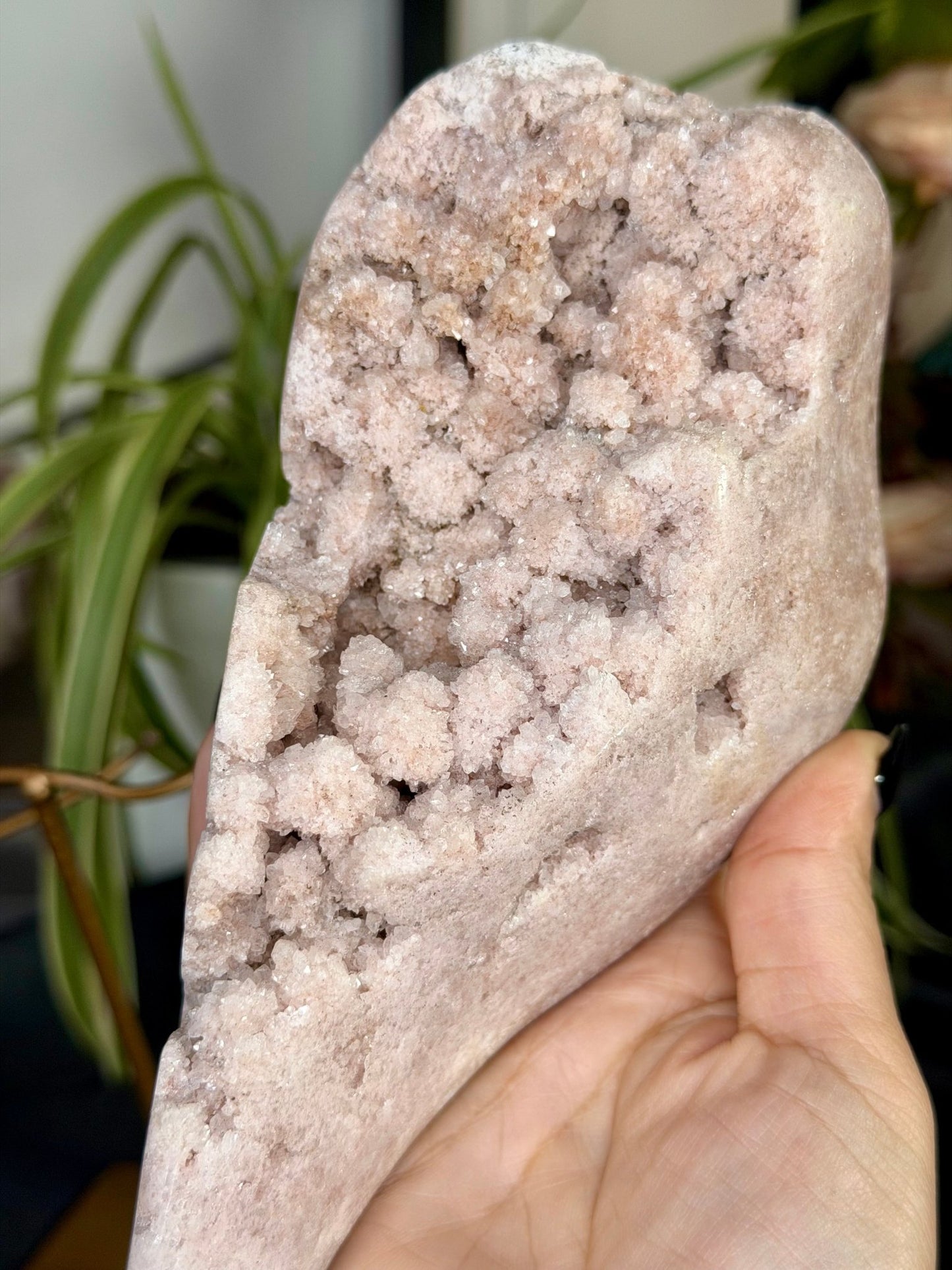 Pink Amethyst Free Form on Stand | 801g - The Crystal Valley