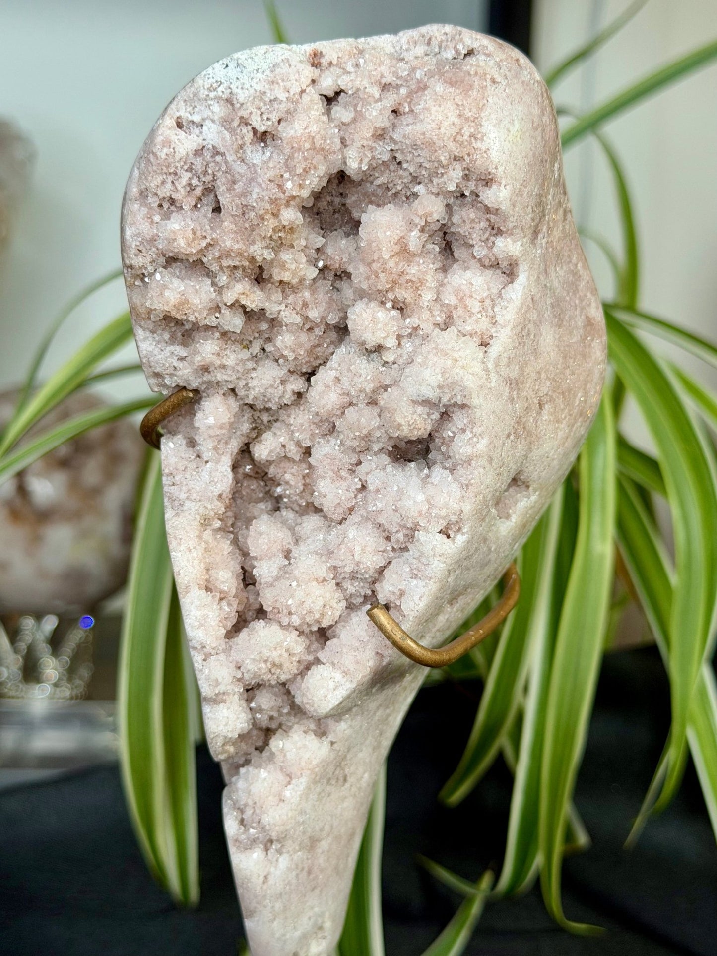 Pink Amethyst Free Form on Stand | 801g - The Crystal Valley