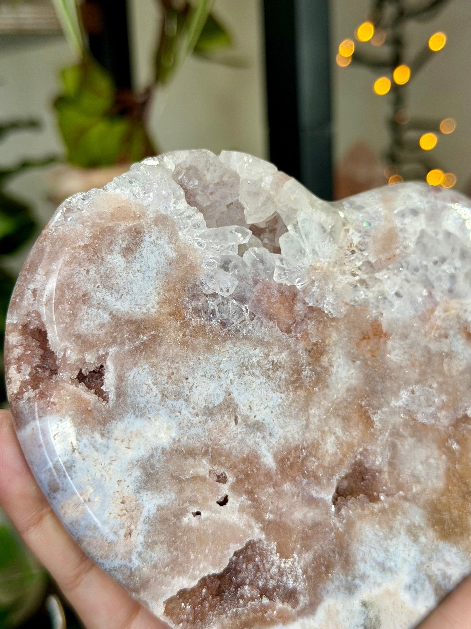 Pink Amethyst Heart on Stand | 462g - The Crystal Valley