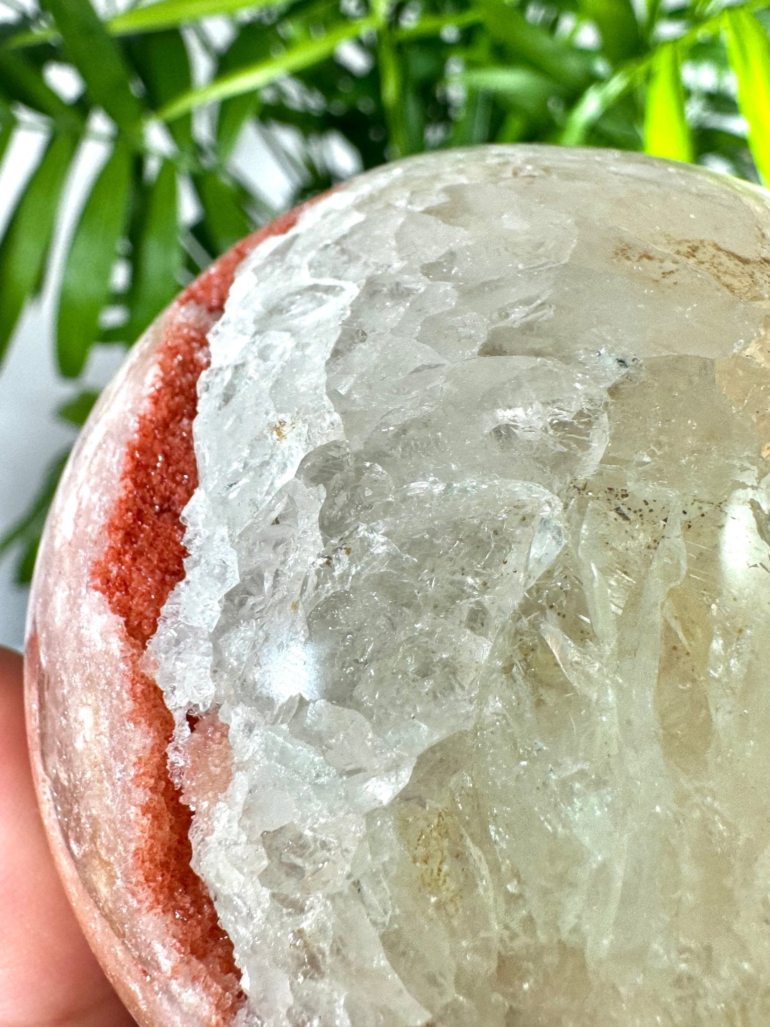 Pink Amethyst & Quartz Sphere | 560g - The Crystal Valley
