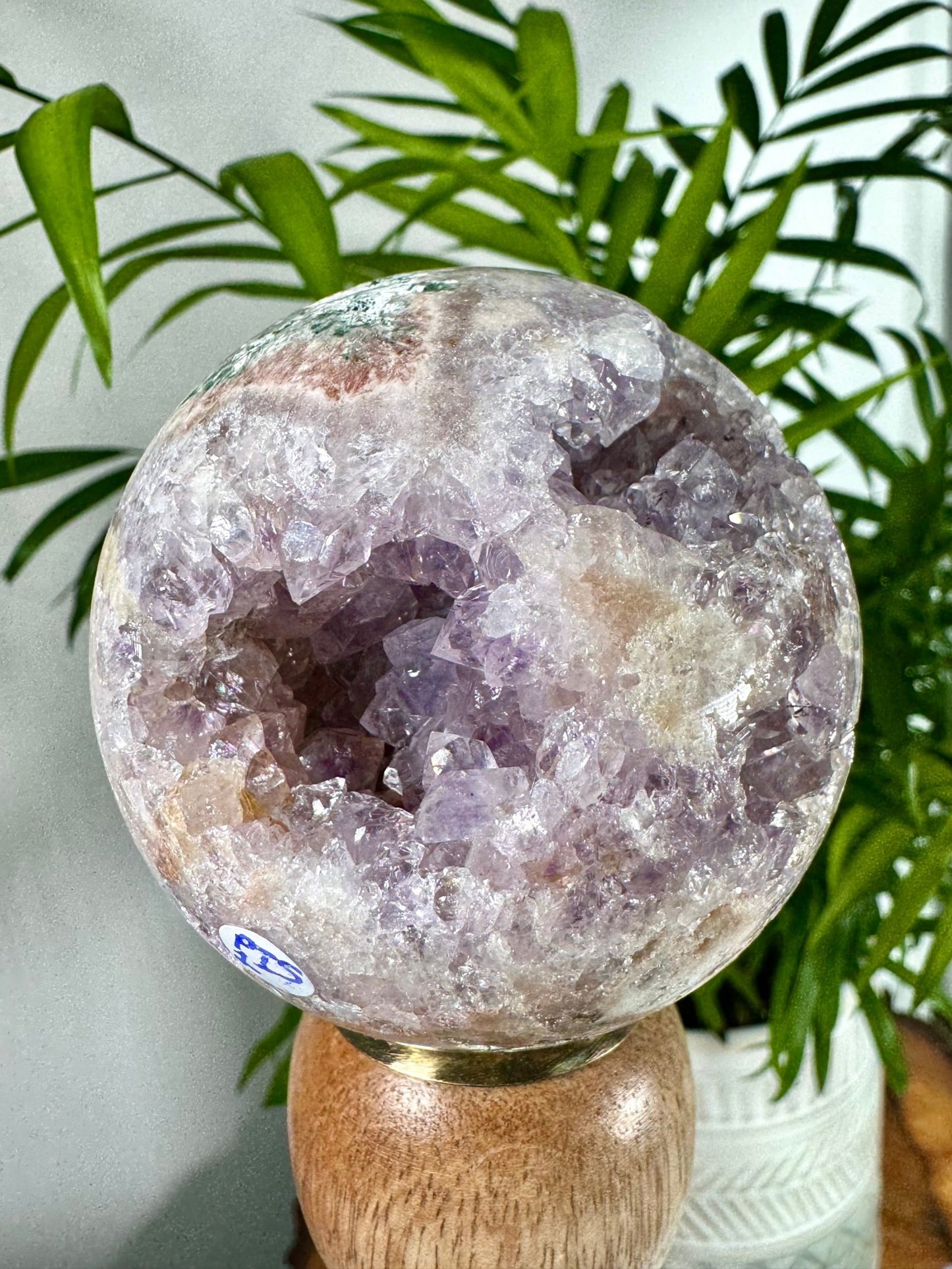 Pink Amethyst Sphere | 330g - The Crystal Valley