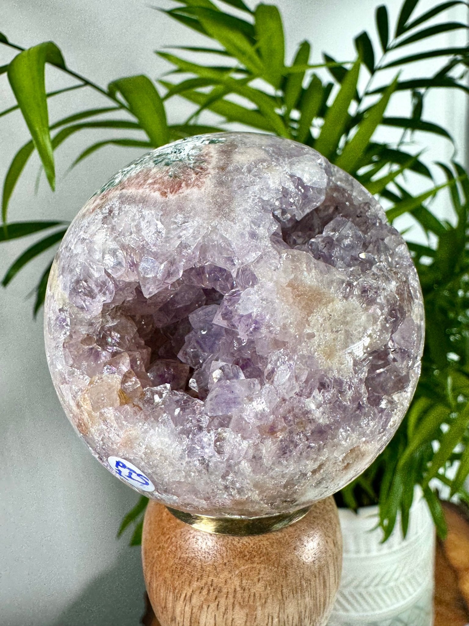 Pink Amethyst Sphere | 330g - The Crystal Valley