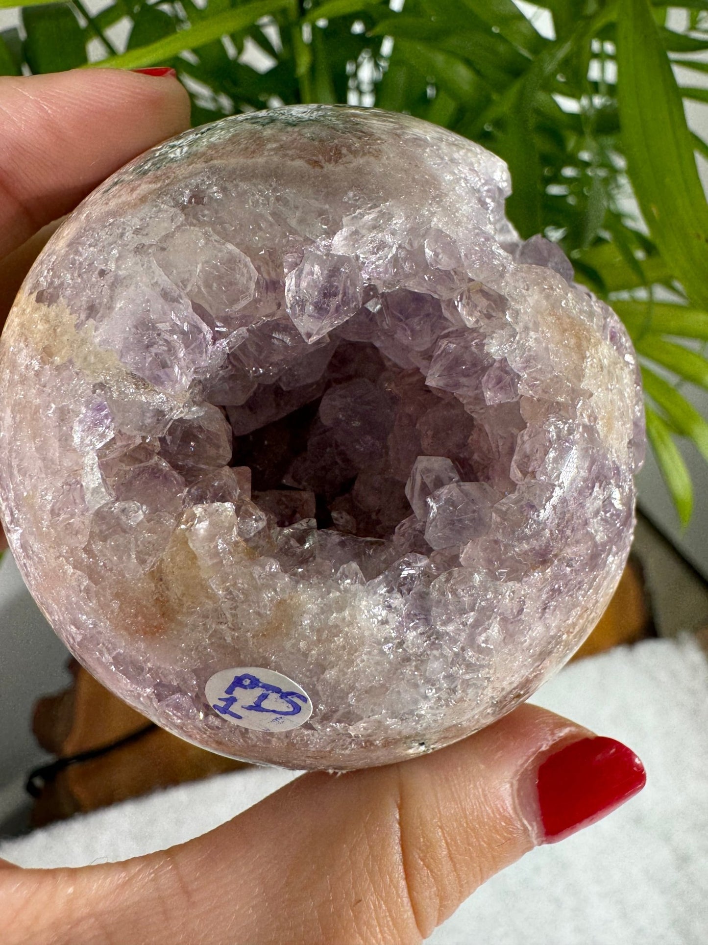 Pink Amethyst Sphere | 330g - The Crystal Valley