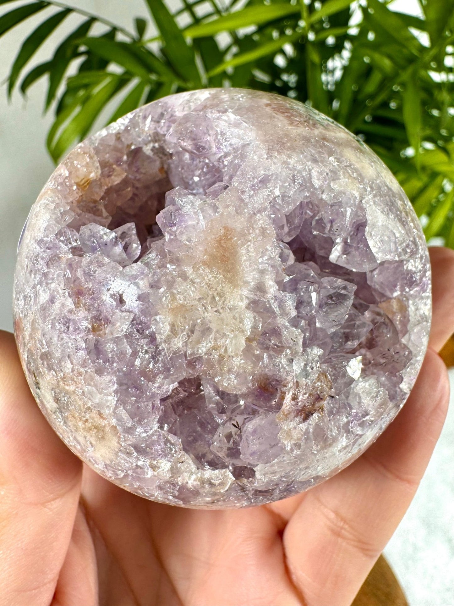 Pink Amethyst Sphere | 330g - The Crystal Valley