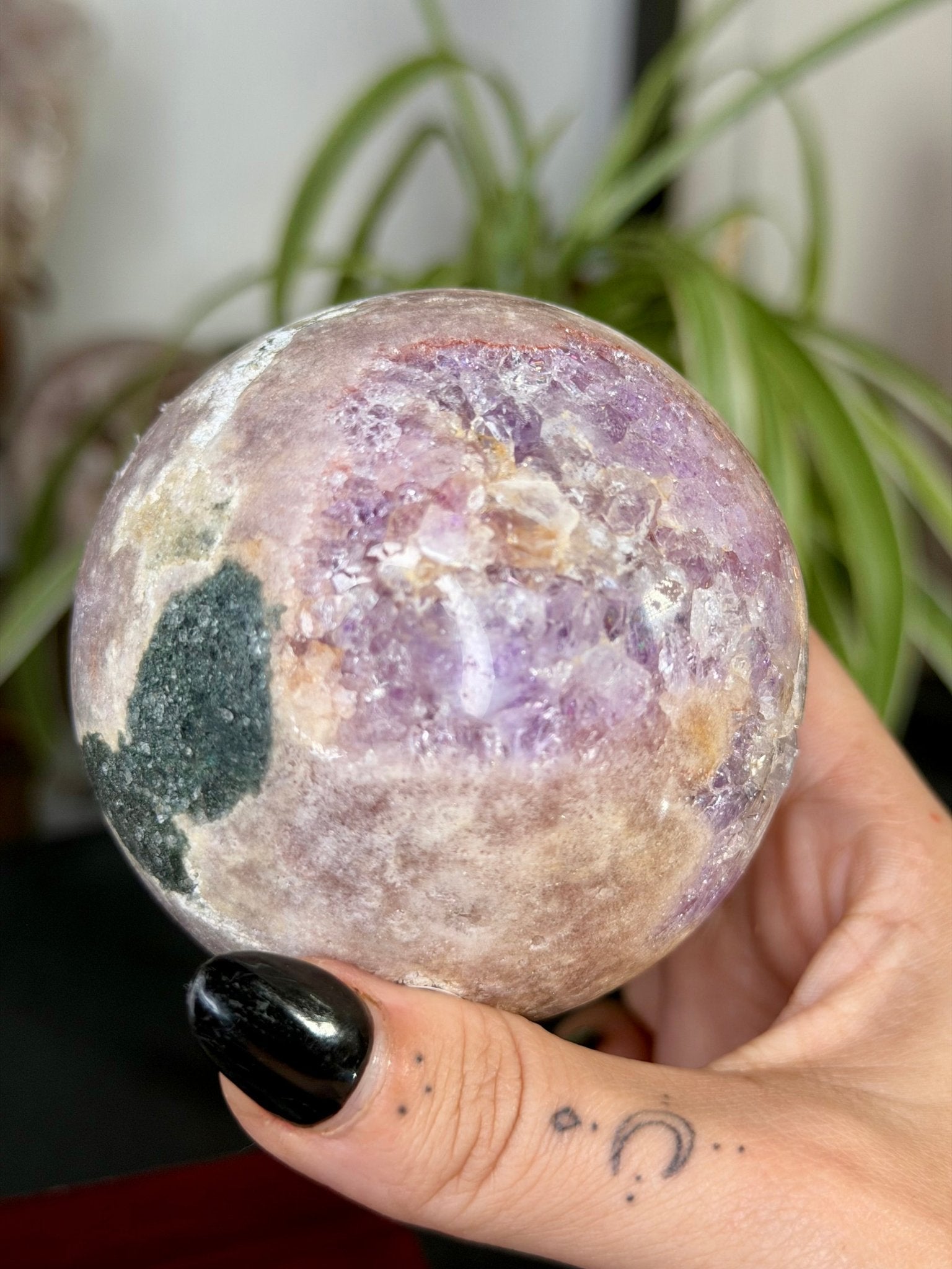 Pink Amethyst Sphere | 436g - The Crystal Valley