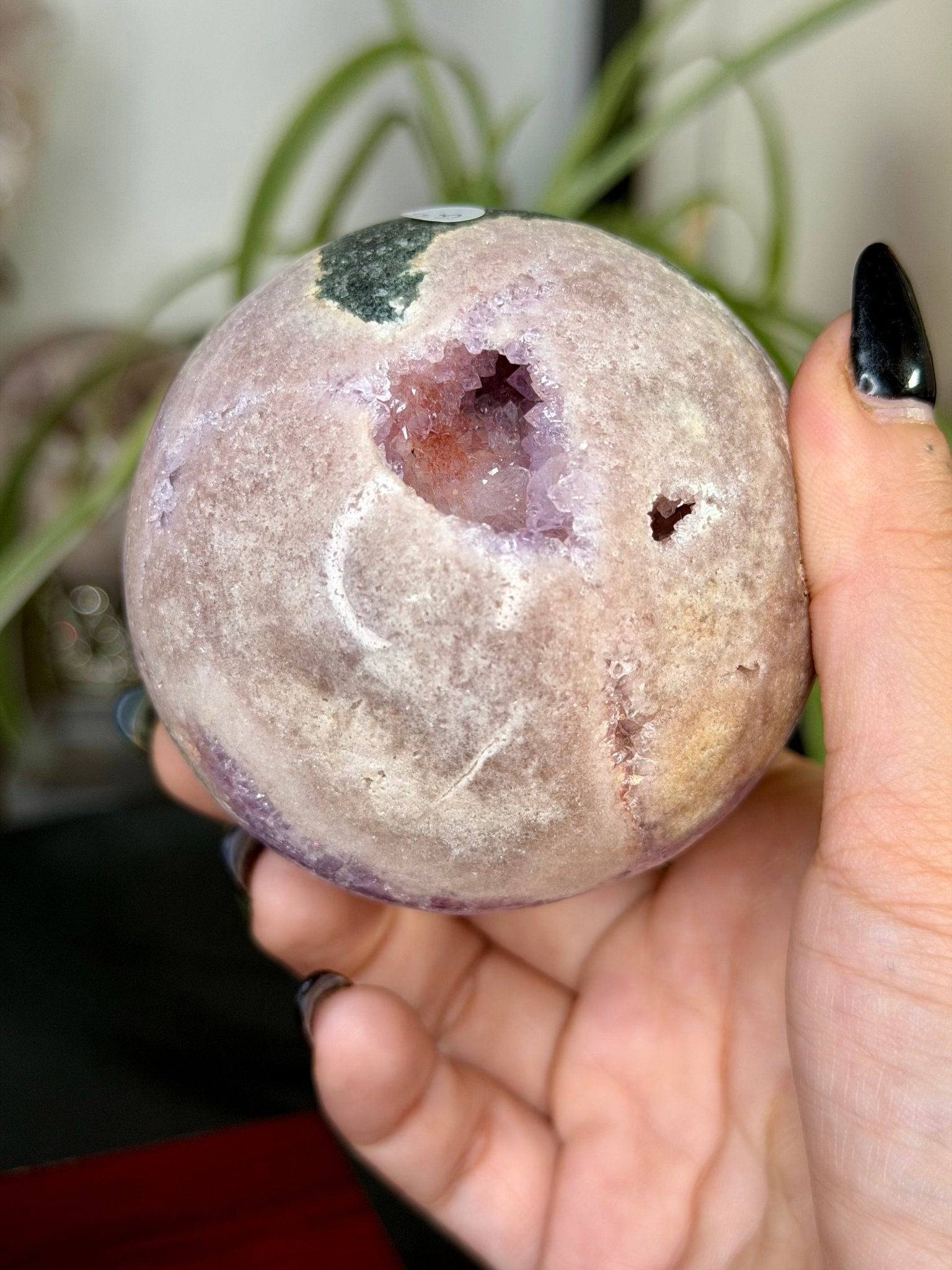 Pink Amethyst Sphere | 436g - The Crystal Valley