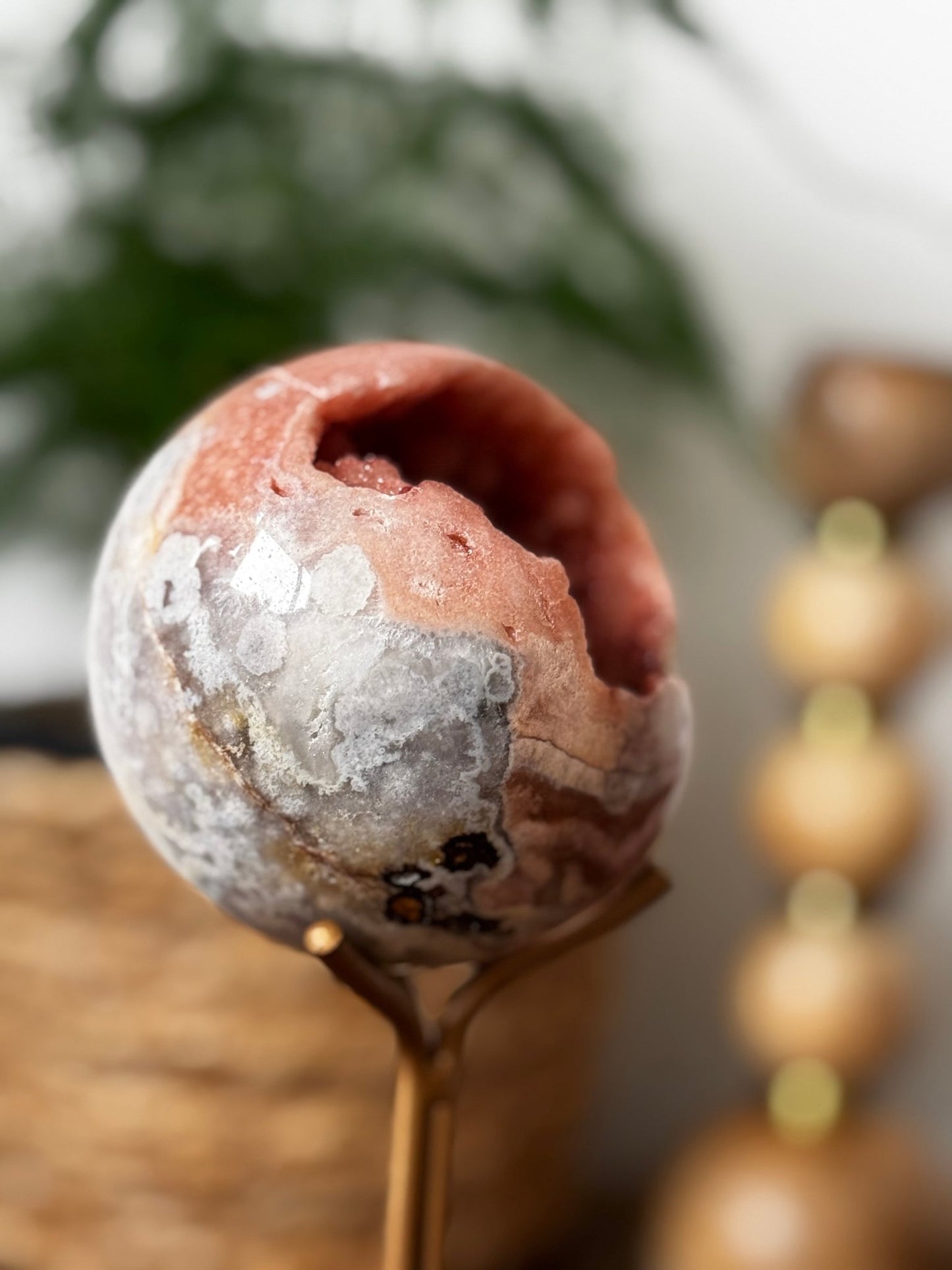 Pink Amethyst Sphere | 564g - The Crystal Valley