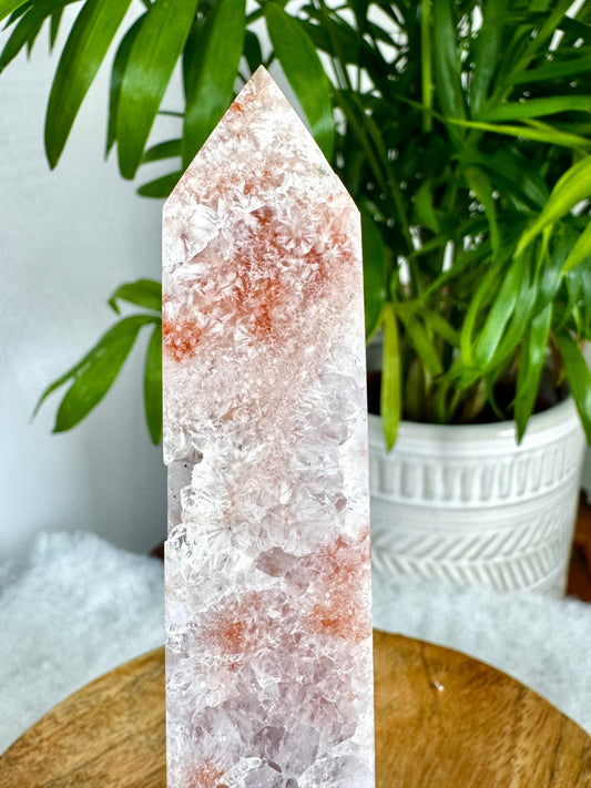 Pink Amethyst Tower | 160g - The Crystal Valley