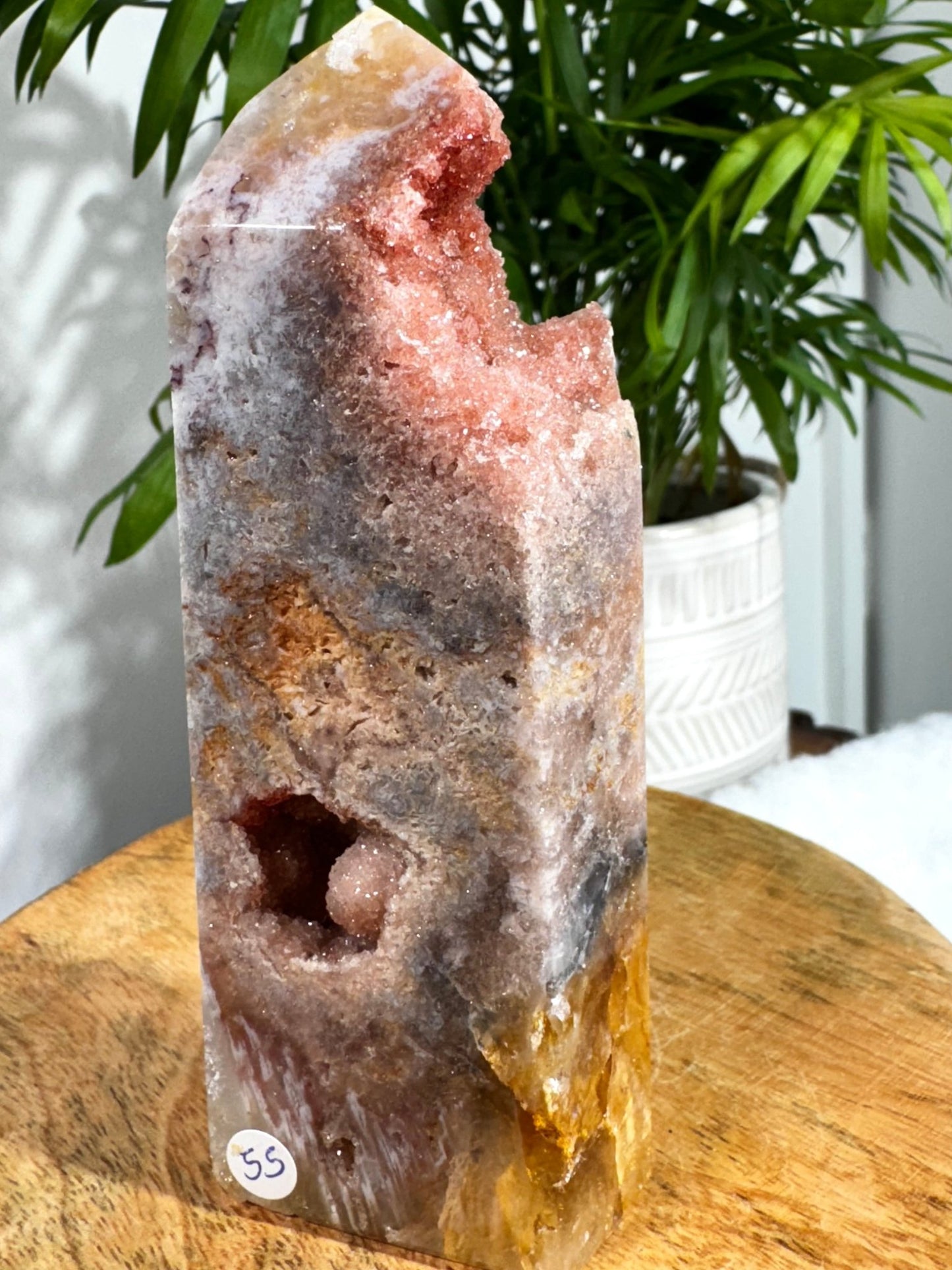 Pink Amethyst Tower | 255g - The Crystal Valley