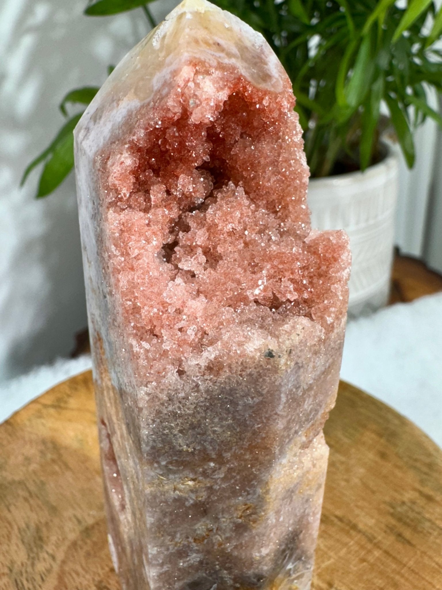 Pink Amethyst Tower | 255g - The Crystal Valley