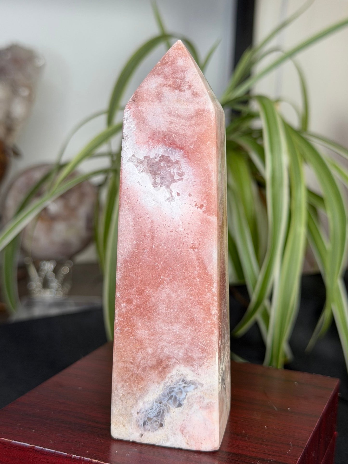 Pink Amethyst Tower | 259g - The Crystal Valley