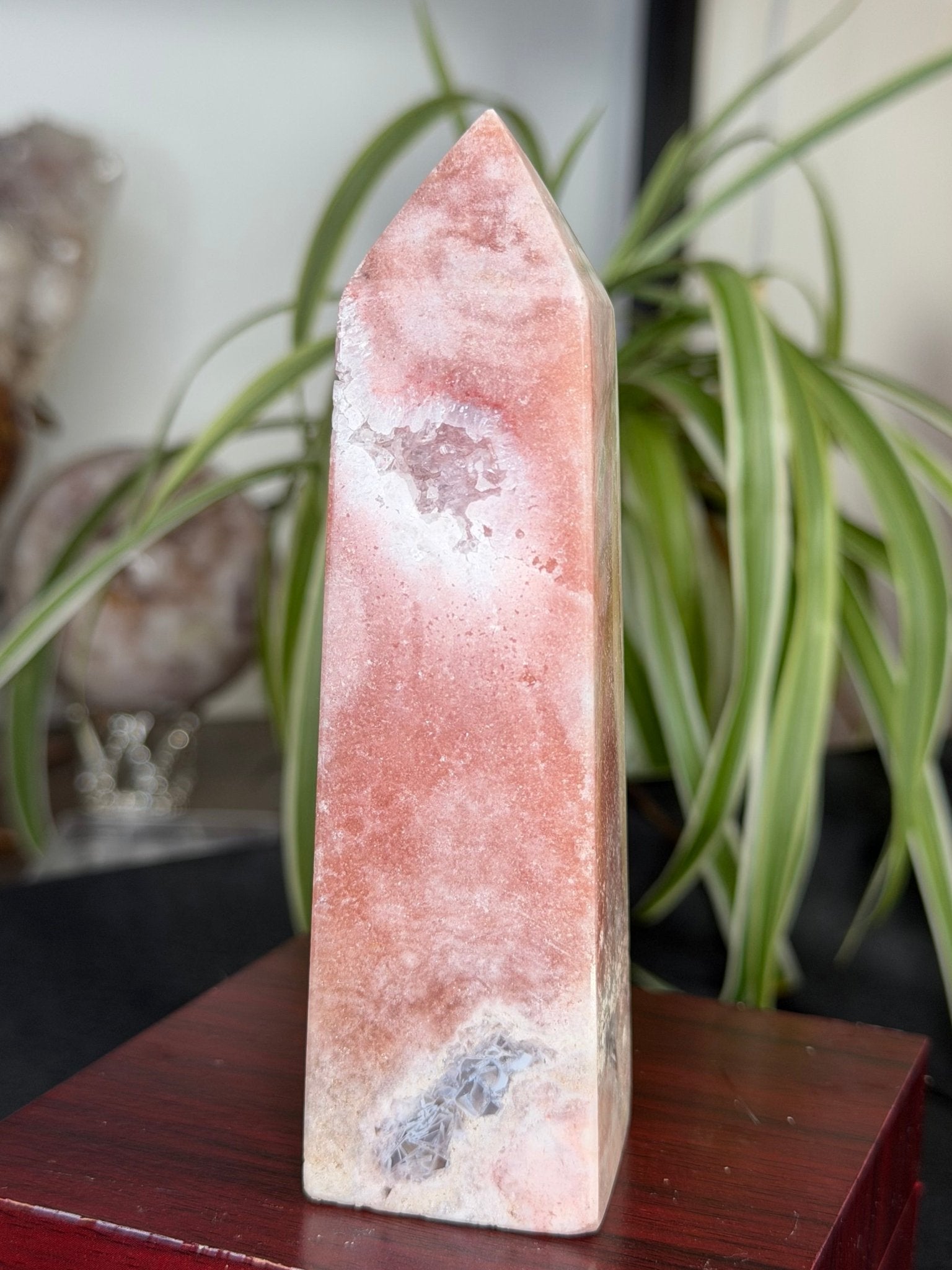 Pink Amethyst Tower | 259g - The Crystal Valley