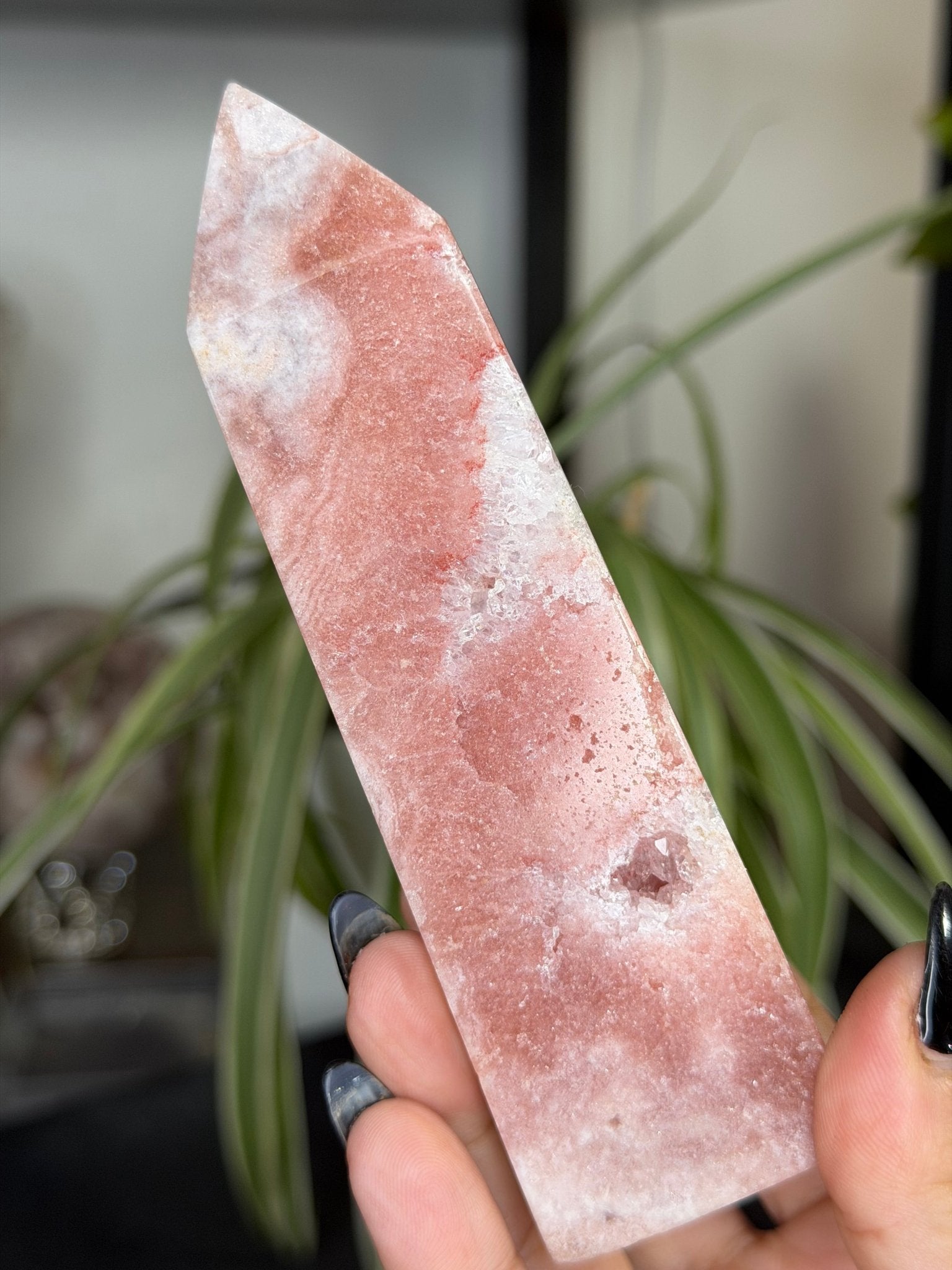 Pink Amethyst Tower | 259g - The Crystal Valley