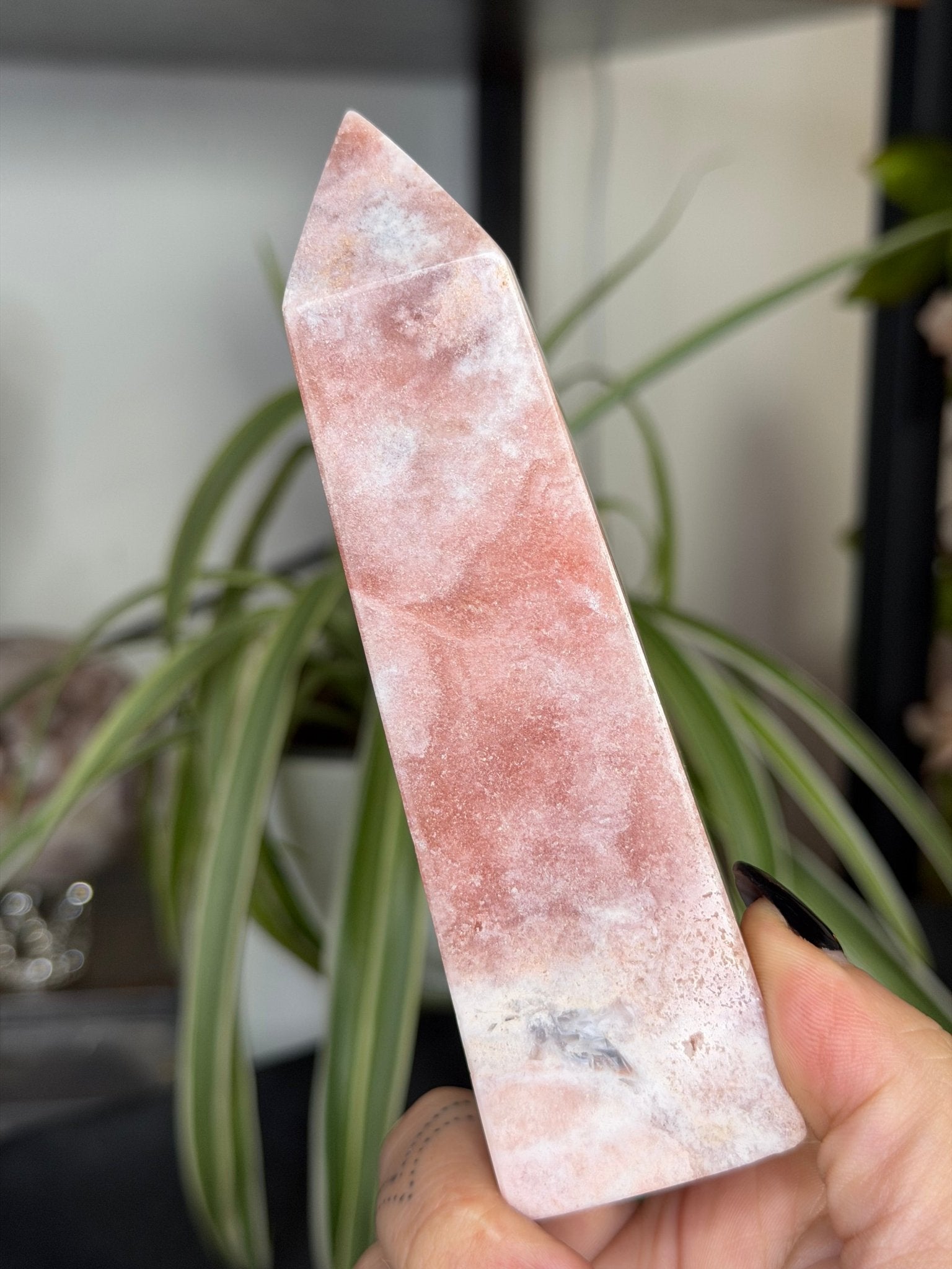 Pink Amethyst Tower | 259g - The Crystal Valley