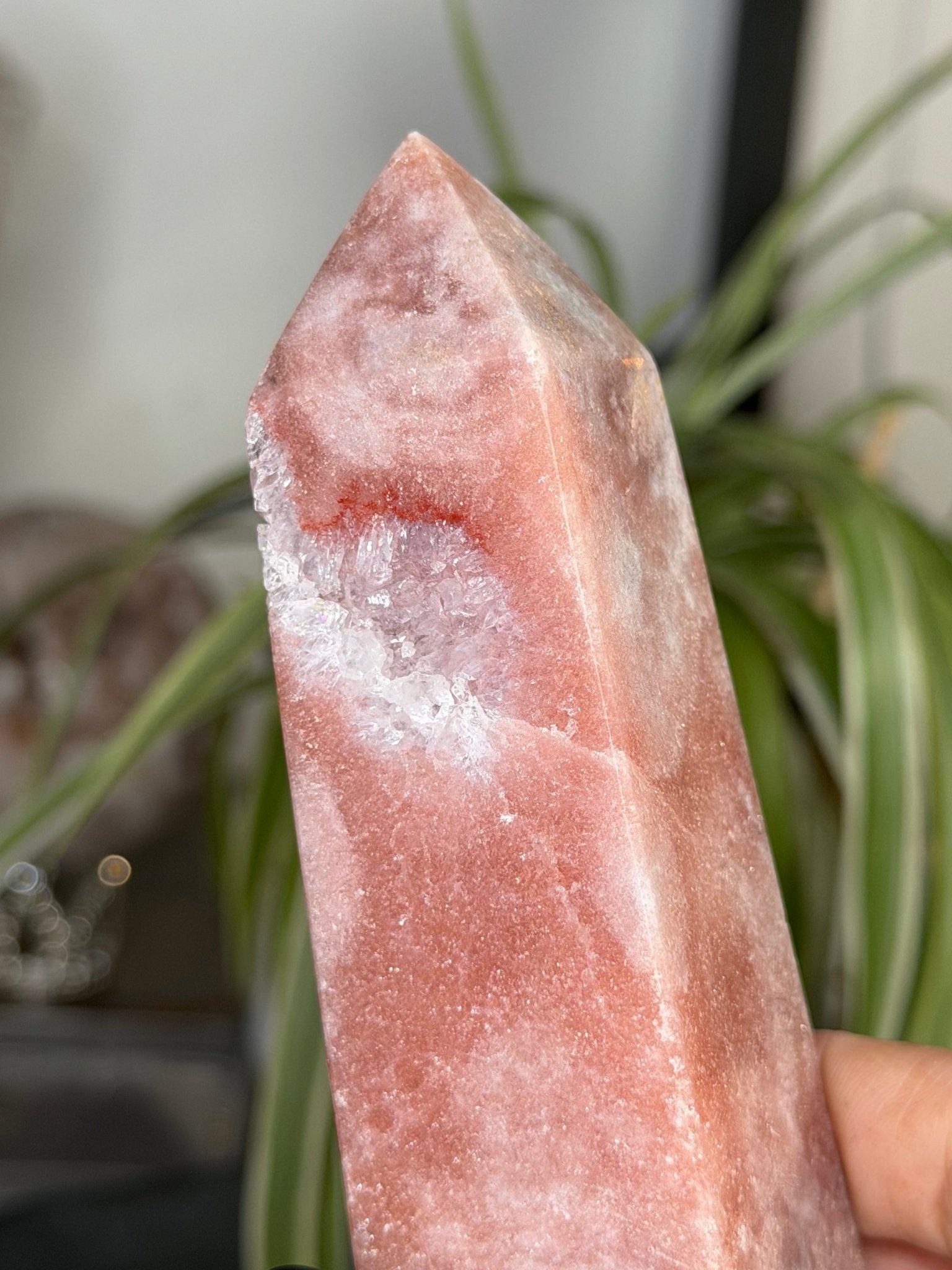 Pink Amethyst Tower | 259g - The Crystal Valley