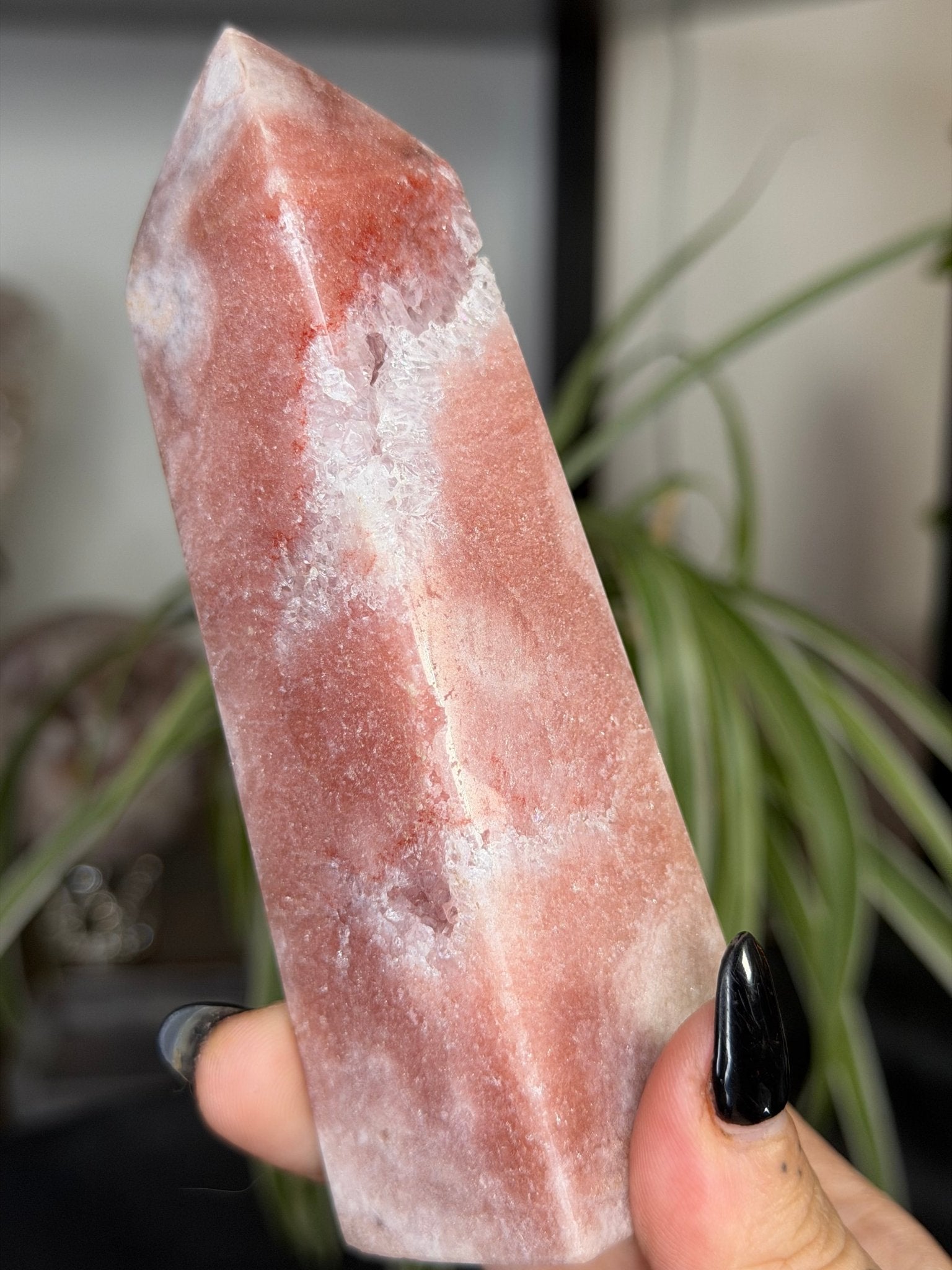 Pink Amethyst Tower | 259g - The Crystal Valley