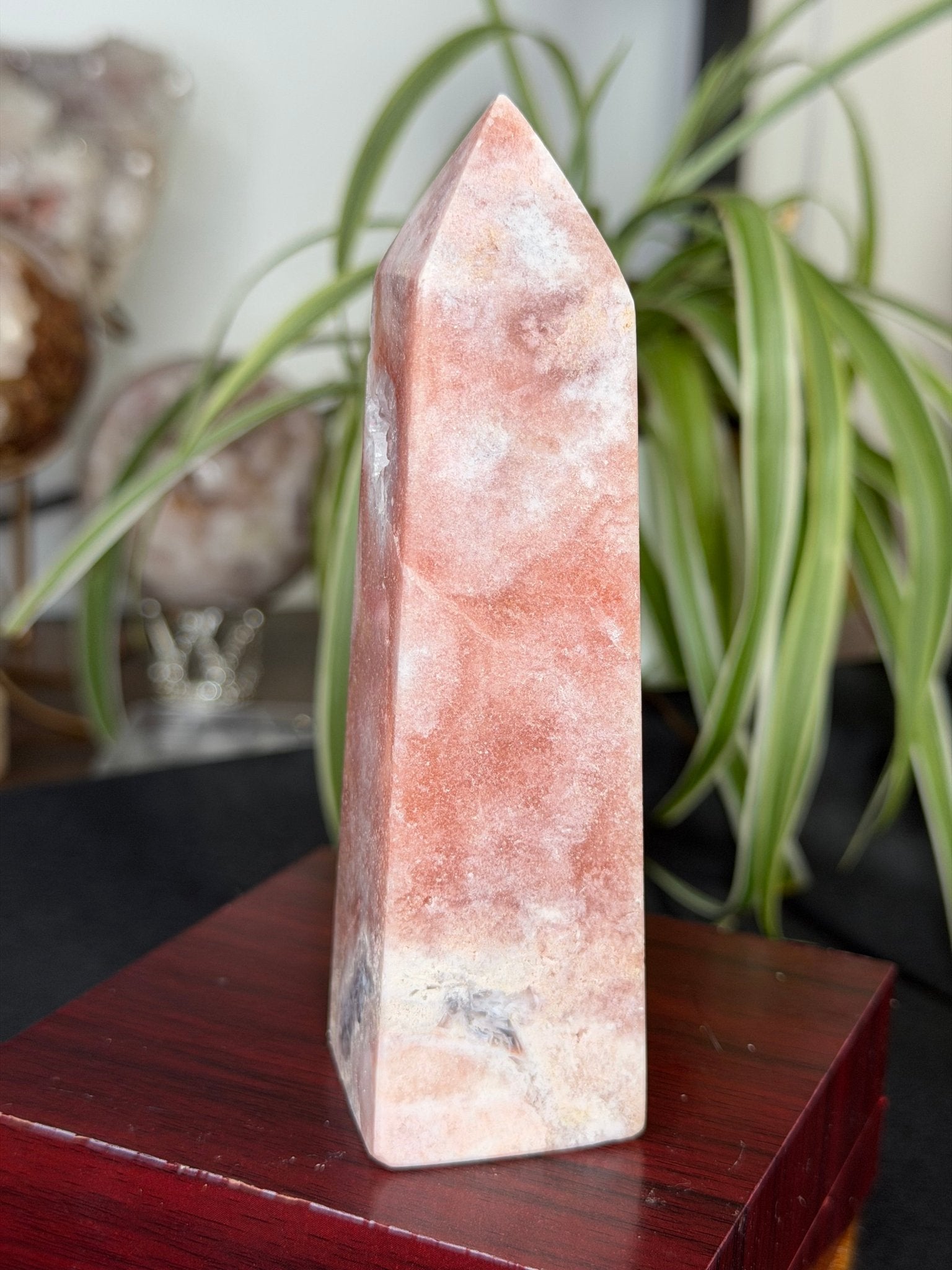 Pink Amethyst Tower | 259g - The Crystal Valley