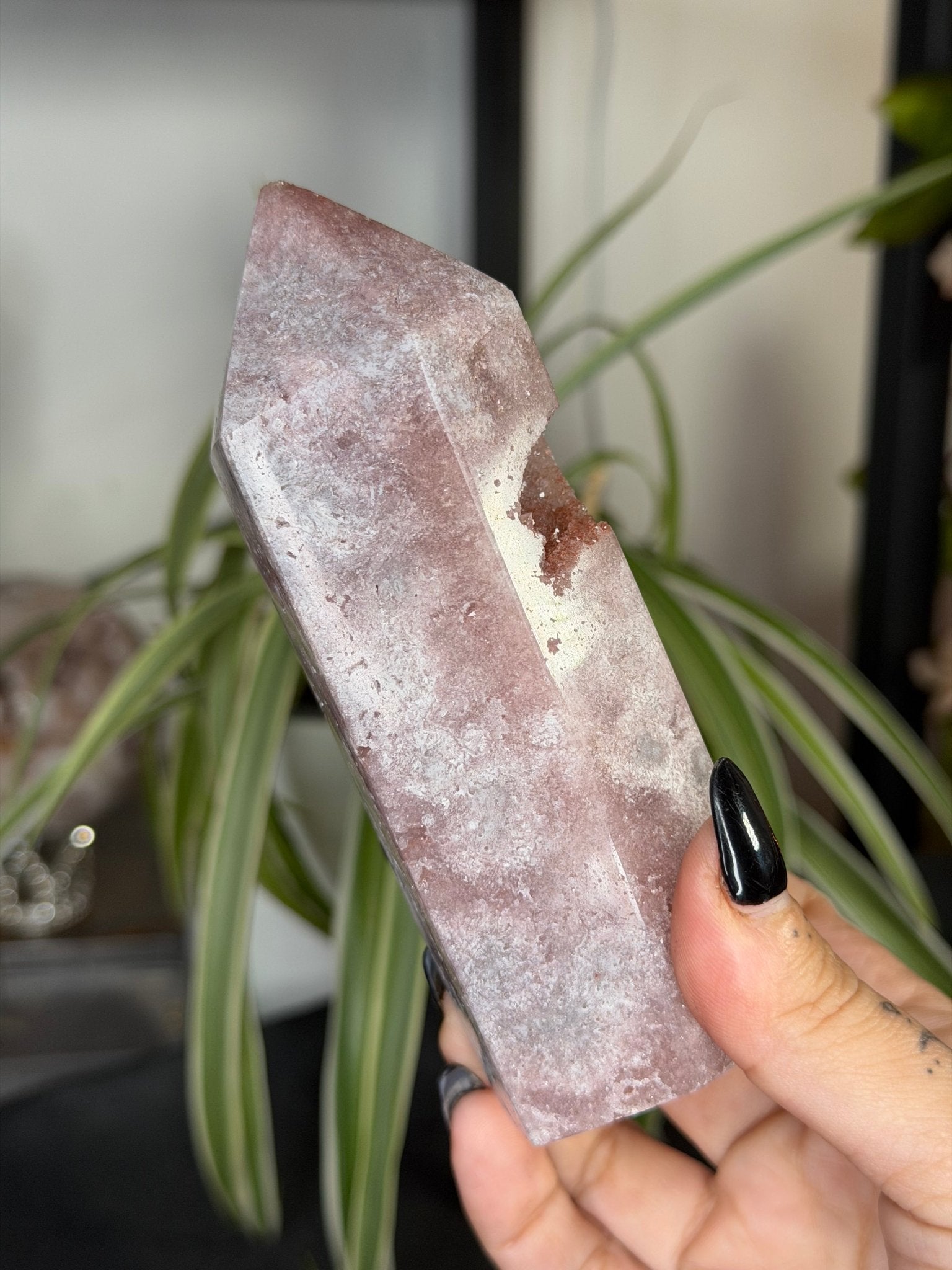 Pink Amethyst Tower | 328g - The Crystal Valley