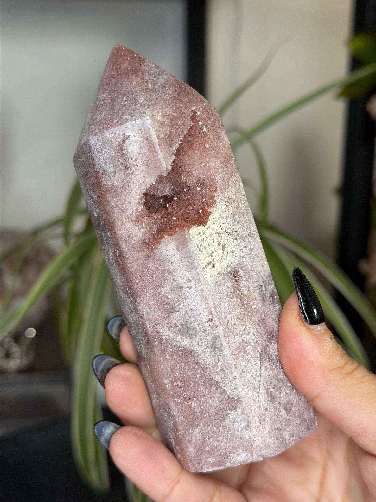 Pink Amethyst Tower | 328g - The Crystal Valley