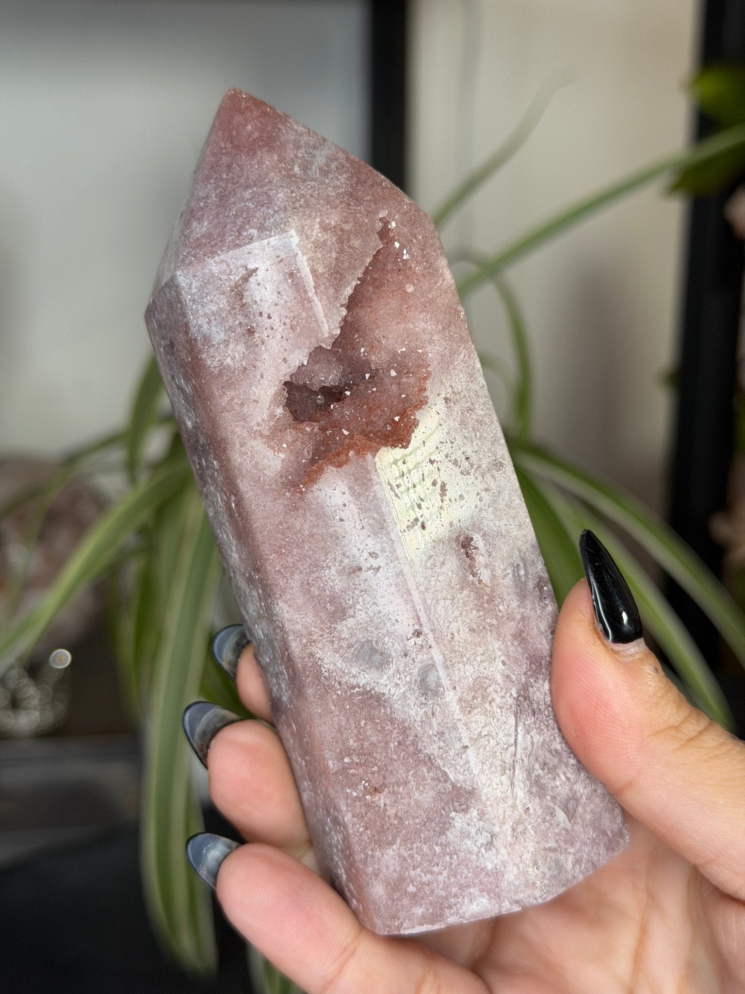 Pink Amethyst Tower | 328g - The Crystal Valley
