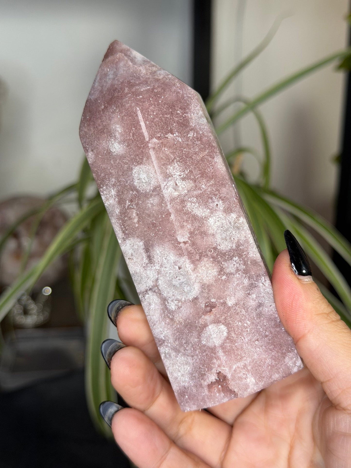 Pink Amethyst Tower | 328g - The Crystal Valley