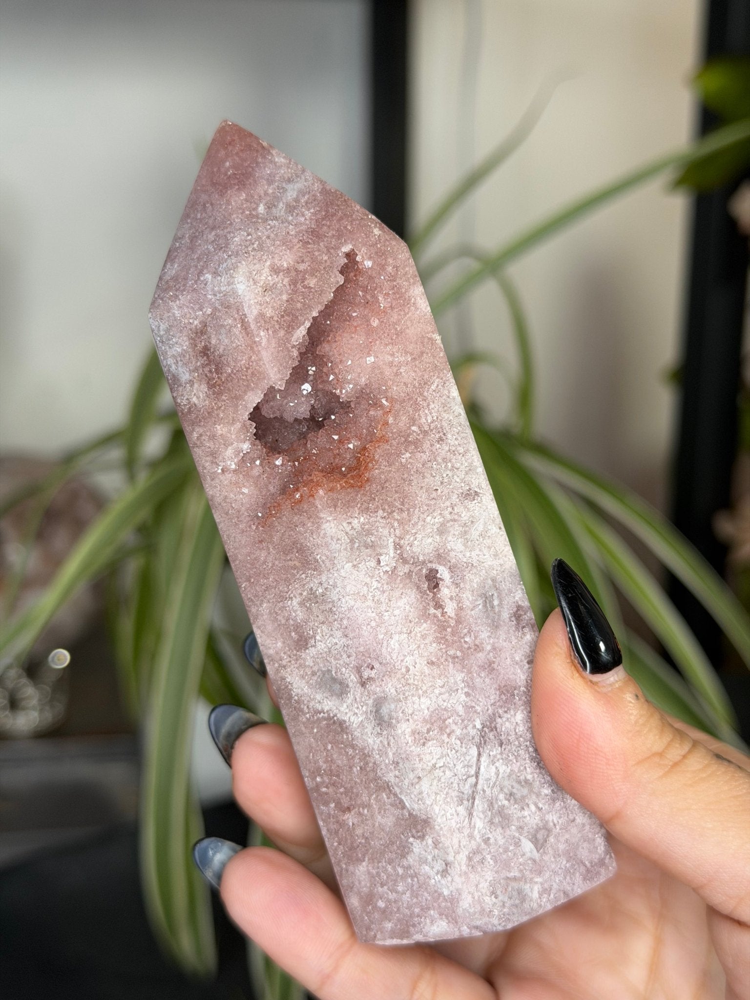 Pink Amethyst Tower | 328g - The Crystal Valley