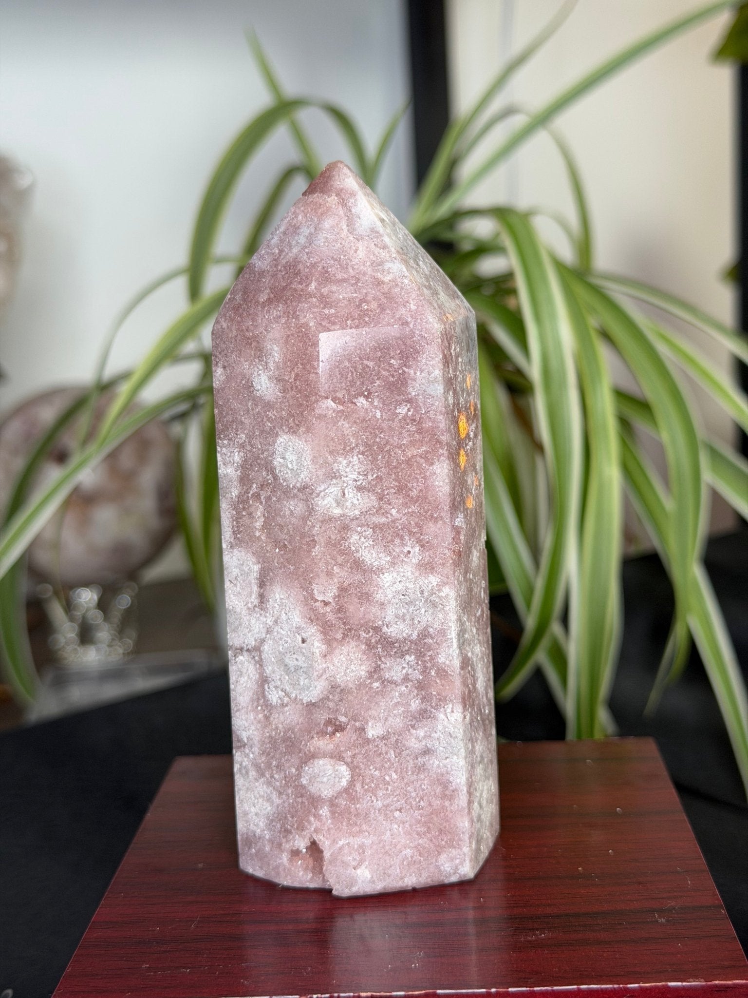 Pink Amethyst Tower | 328g - The Crystal Valley