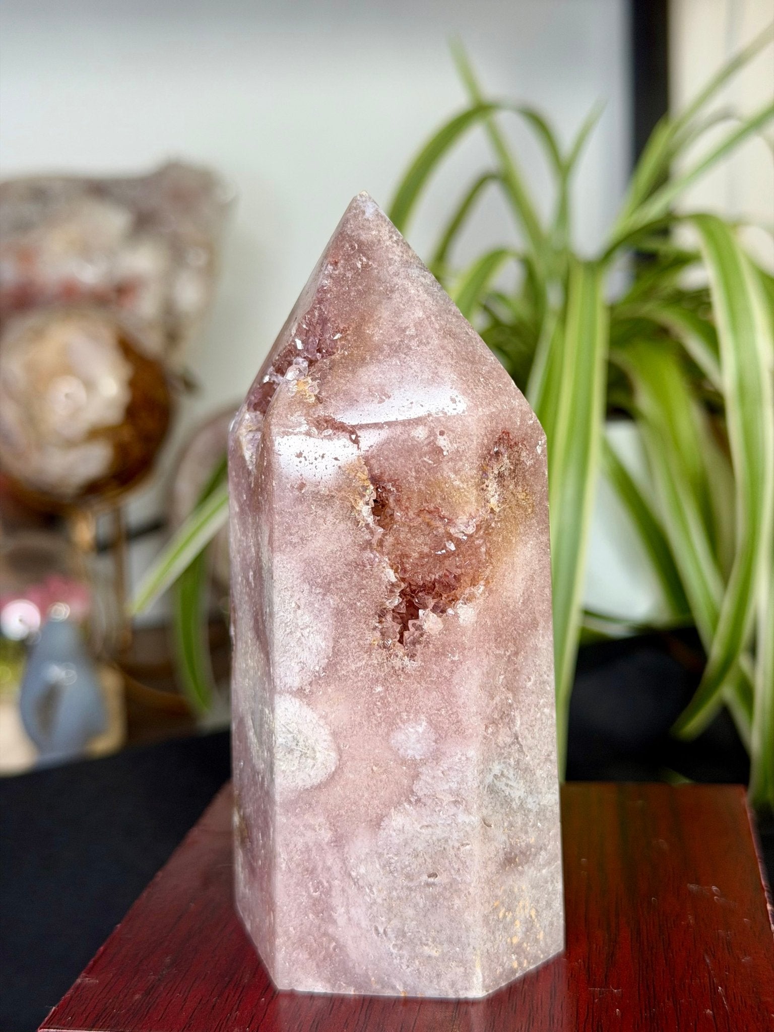 Pink Amethyst Tower |386g - The Crystal Valley