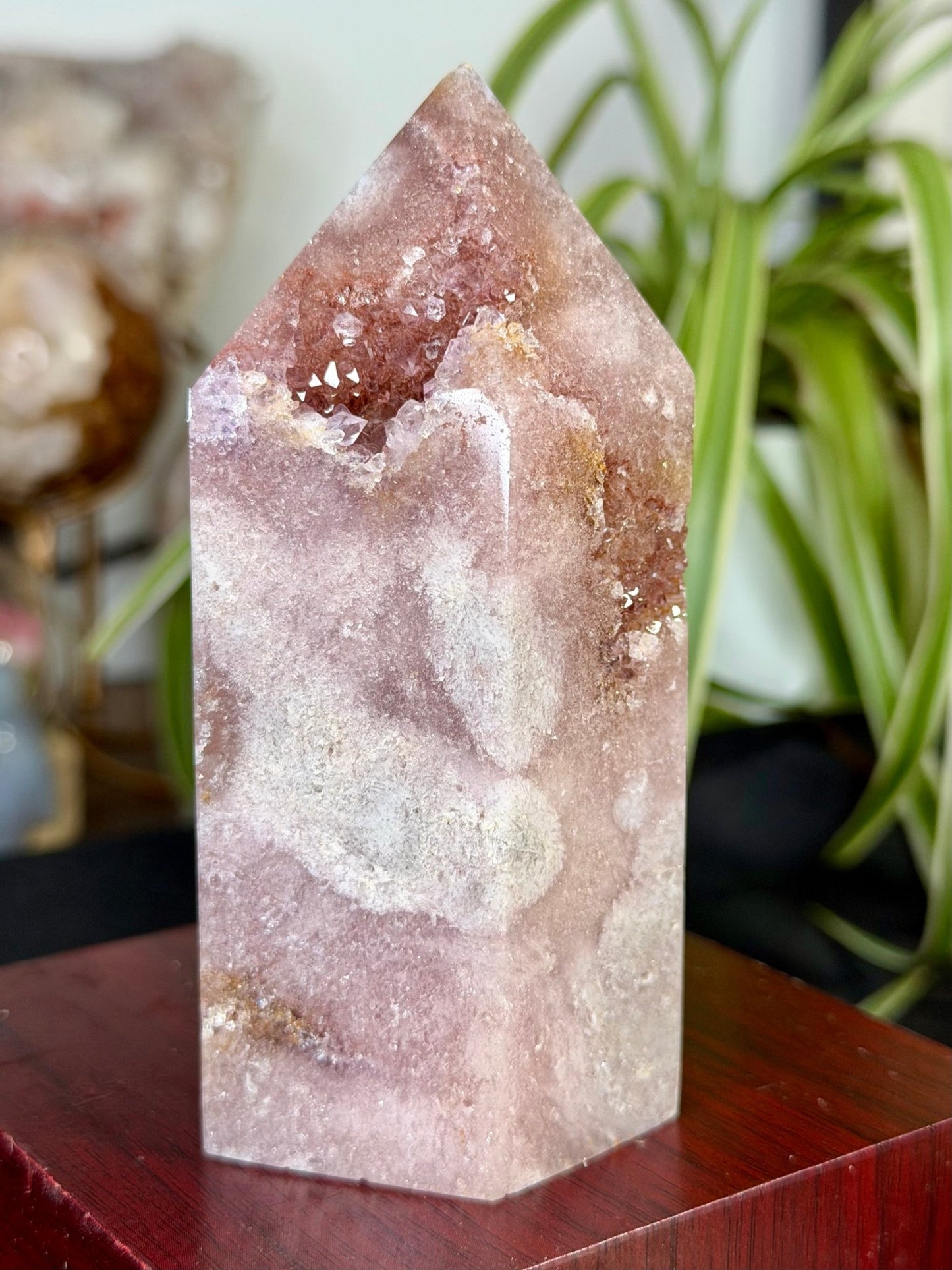 Pink Amethyst Tower |386g - The Crystal Valley