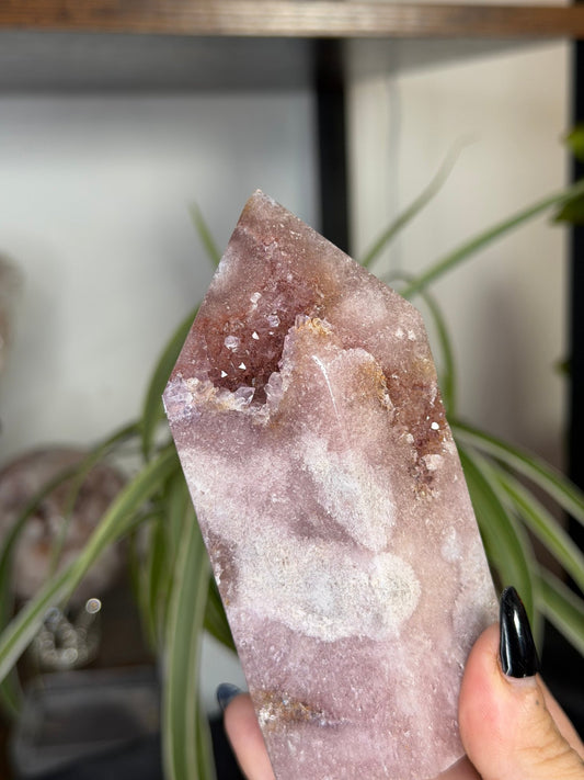Pink Amethyst Tower |386g - The Crystal Valley