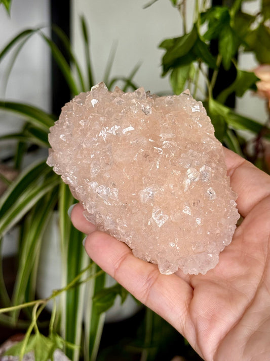 Pink Apophyllite Cluster | 129g - The Crystal Valley