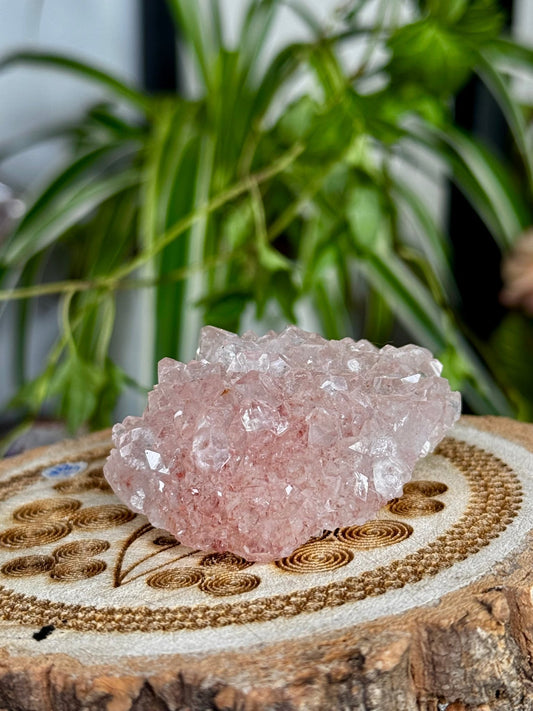 Pink Apophyllite Cluster | 57g - The Crystal Valley