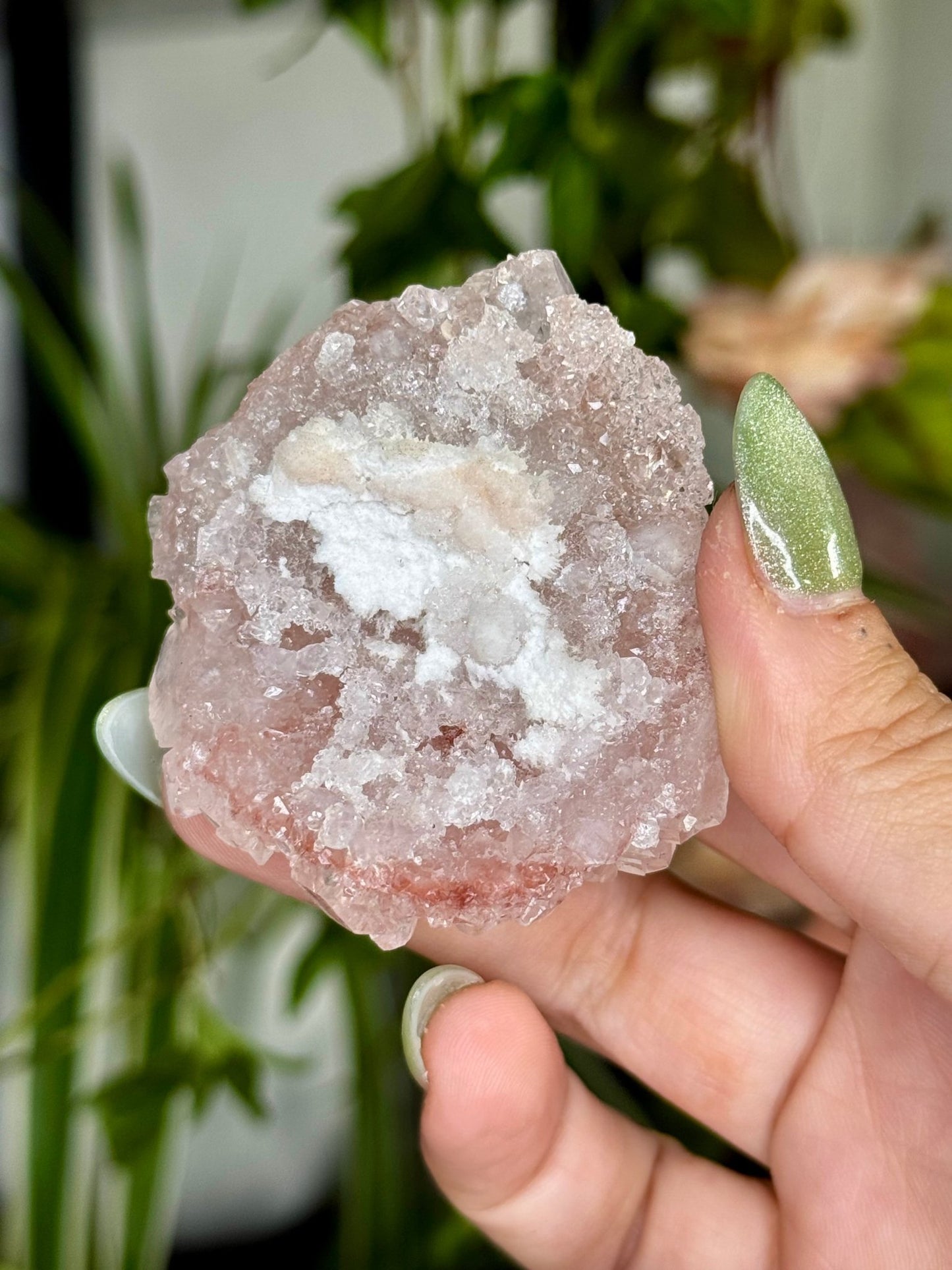 Pink Apophyllite Cluster | 57g - The Crystal Valley