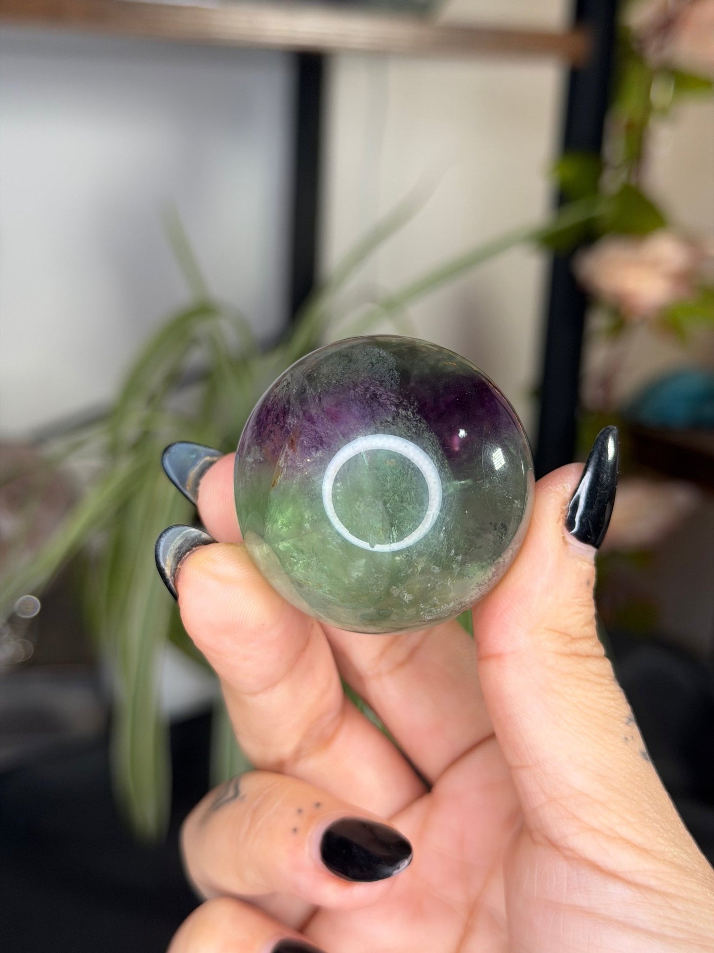 Rainbow Fluorite Sphere | 99g - The Crystal Valley