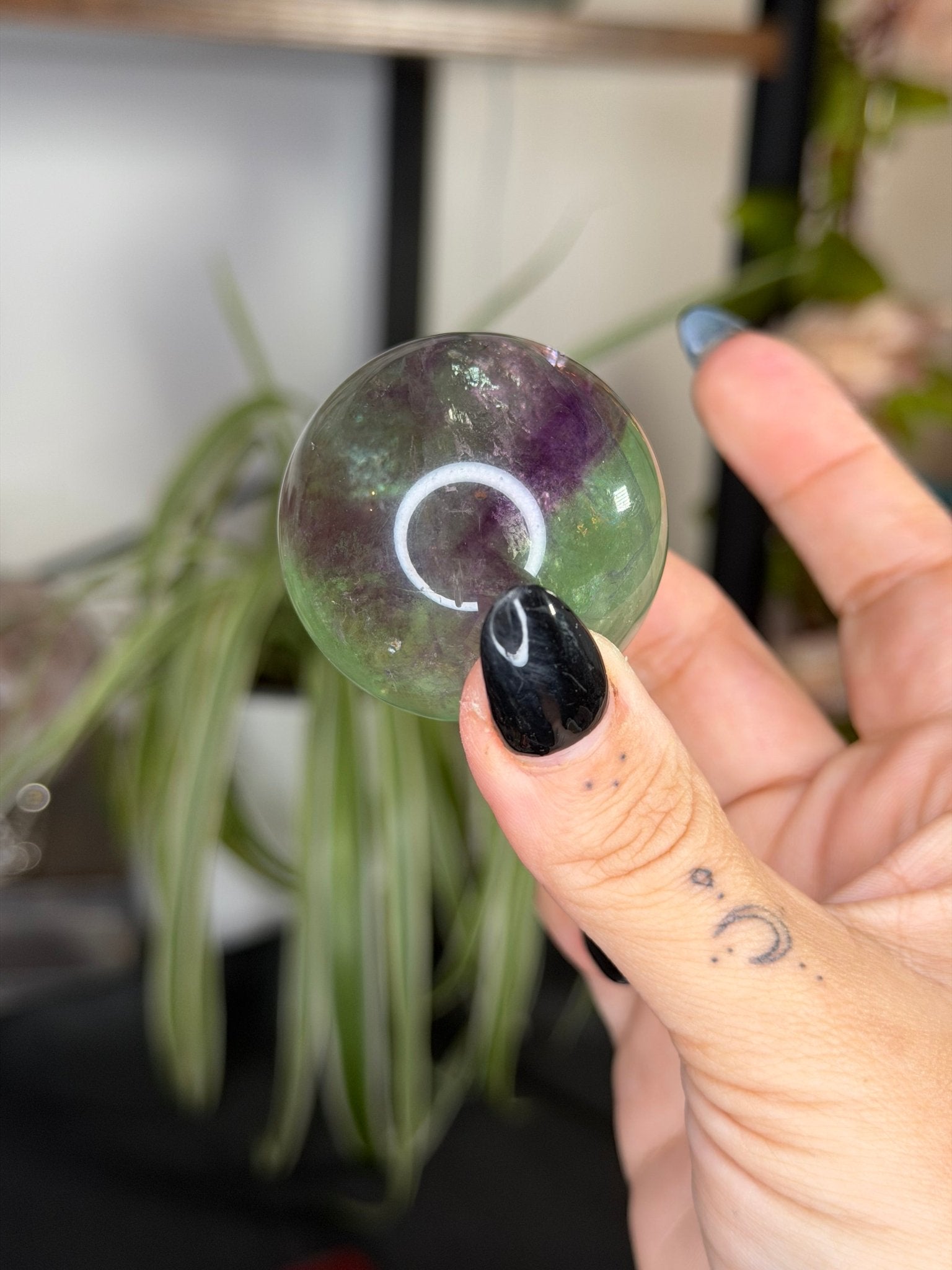 Rainbow Fluorite Sphere | 99g - The Crystal Valley