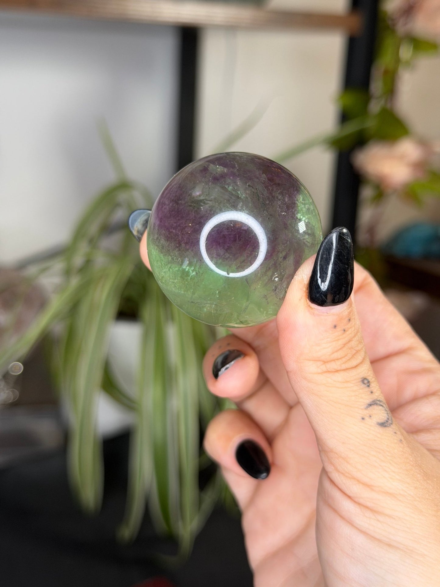 Rainbow Fluorite Sphere | 99g - The Crystal Valley