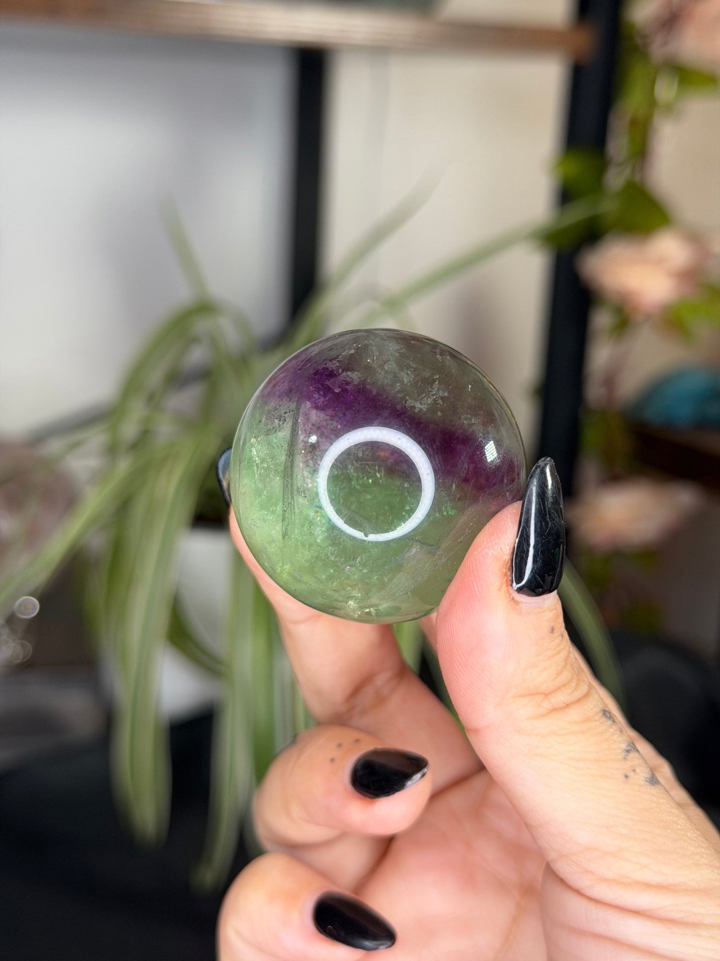 Rainbow Fluorite Sphere | 99g - The Crystal Valley