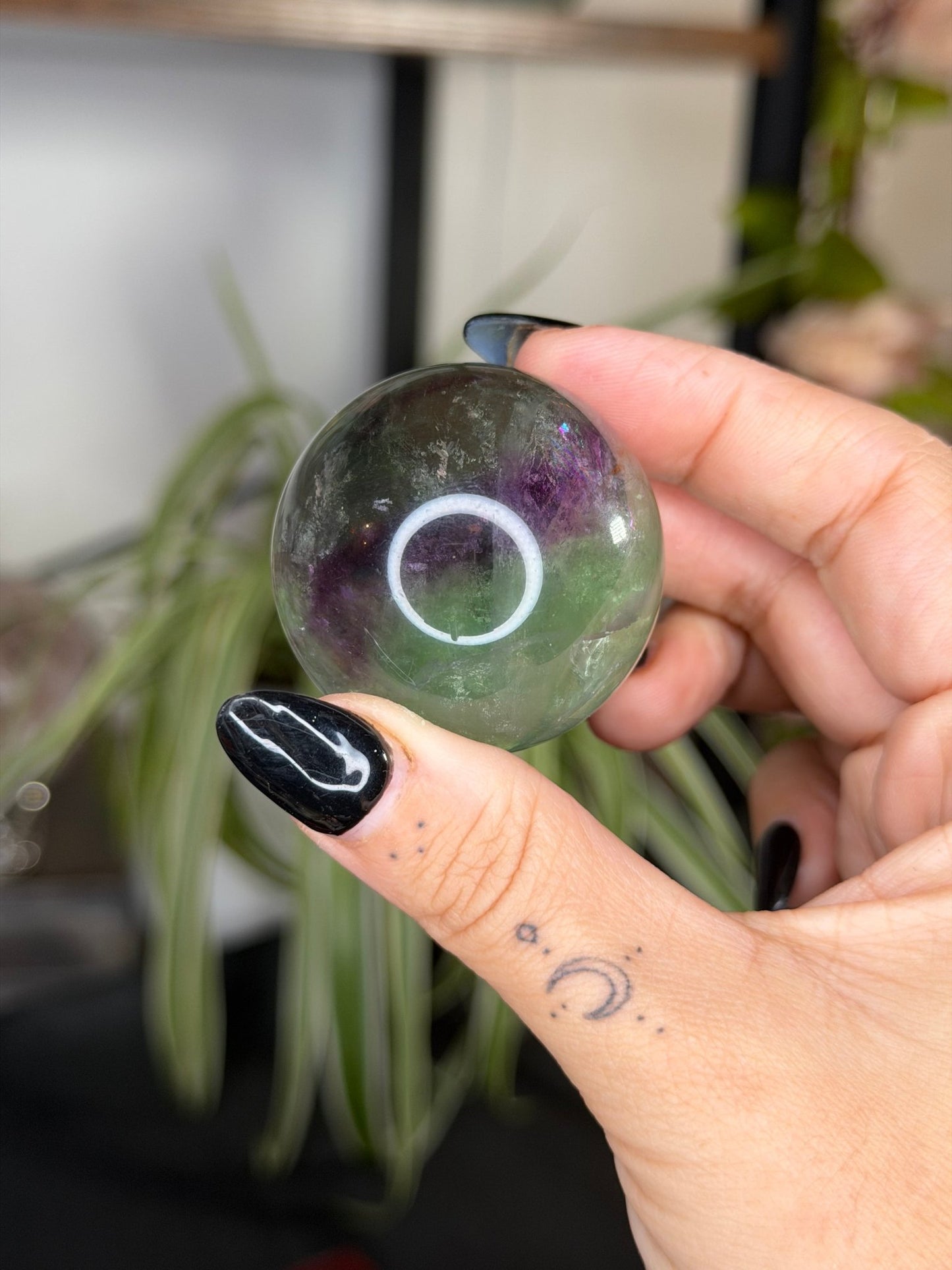 Rainbow Fluorite Sphere | 99g - The Crystal Valley