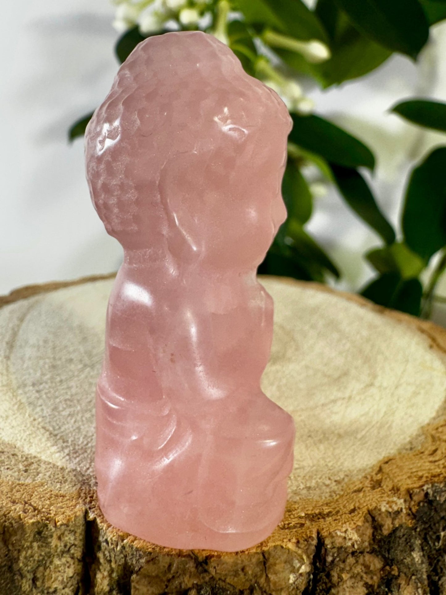 Rose Quartz Buddha | 54g - The Crystal Valley