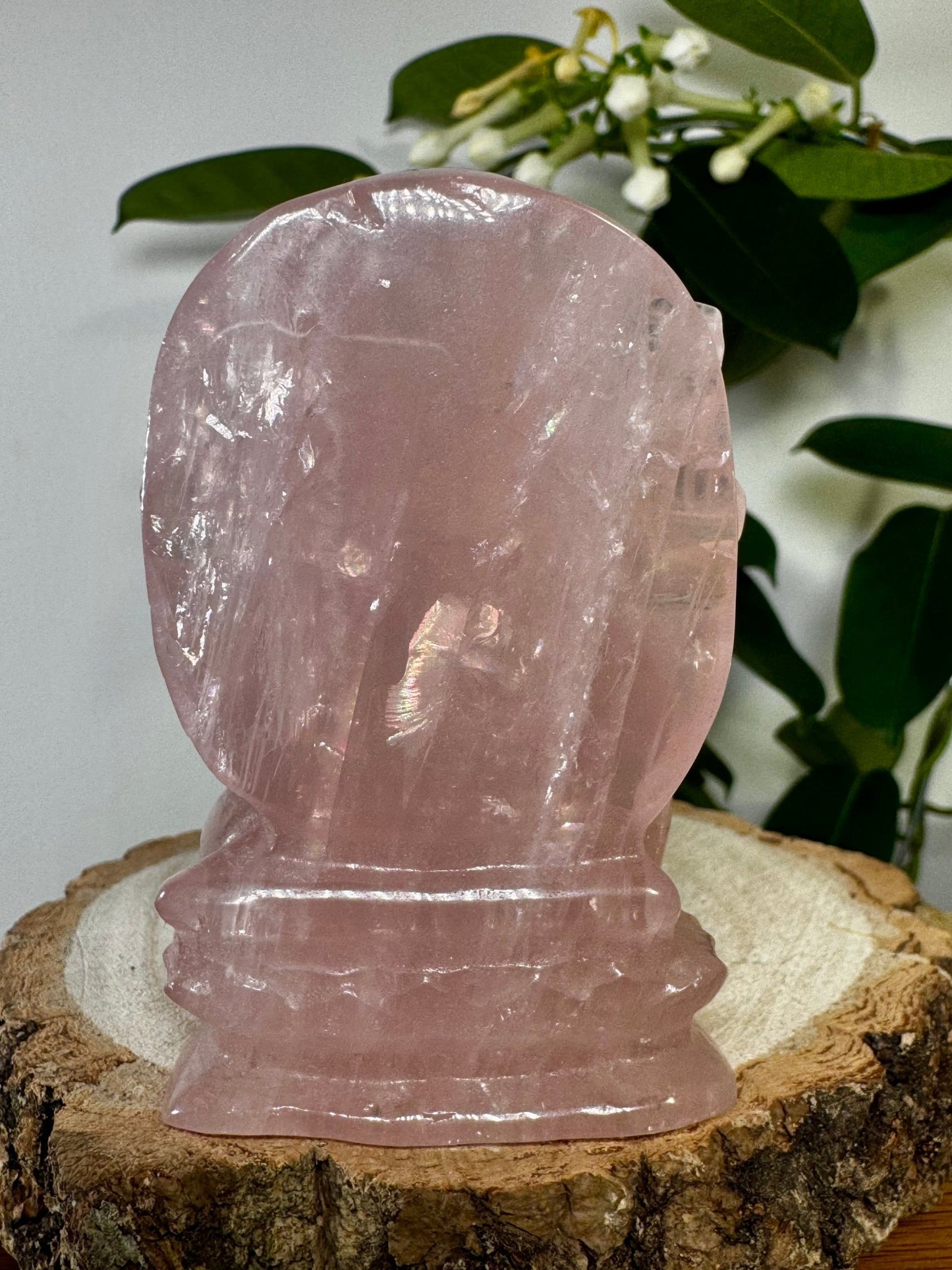 Rose Quartz Ganesh | 176g - The Crystal Valley