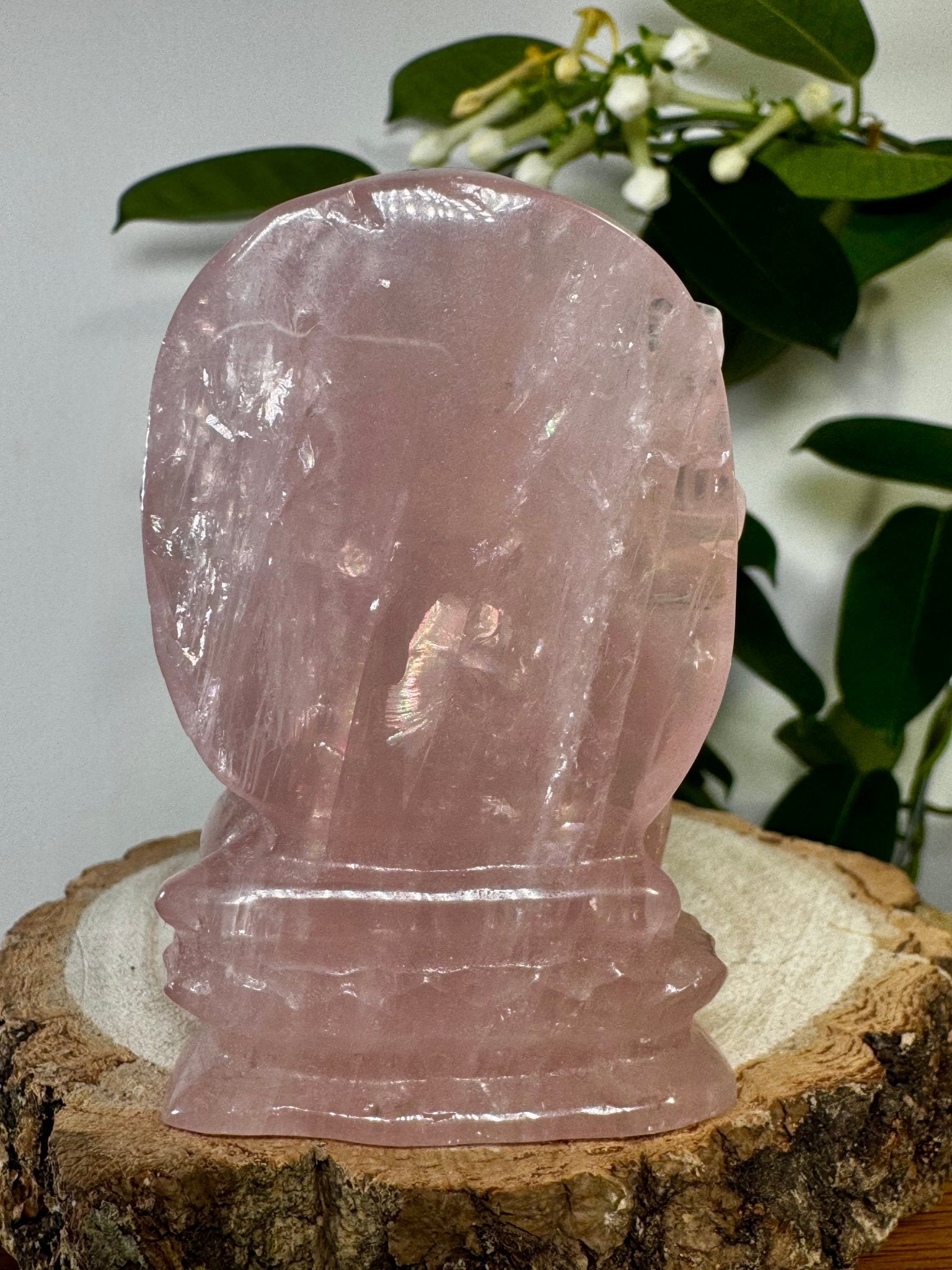 Rose Quartz Ganesh | 176g - The Crystal Valley