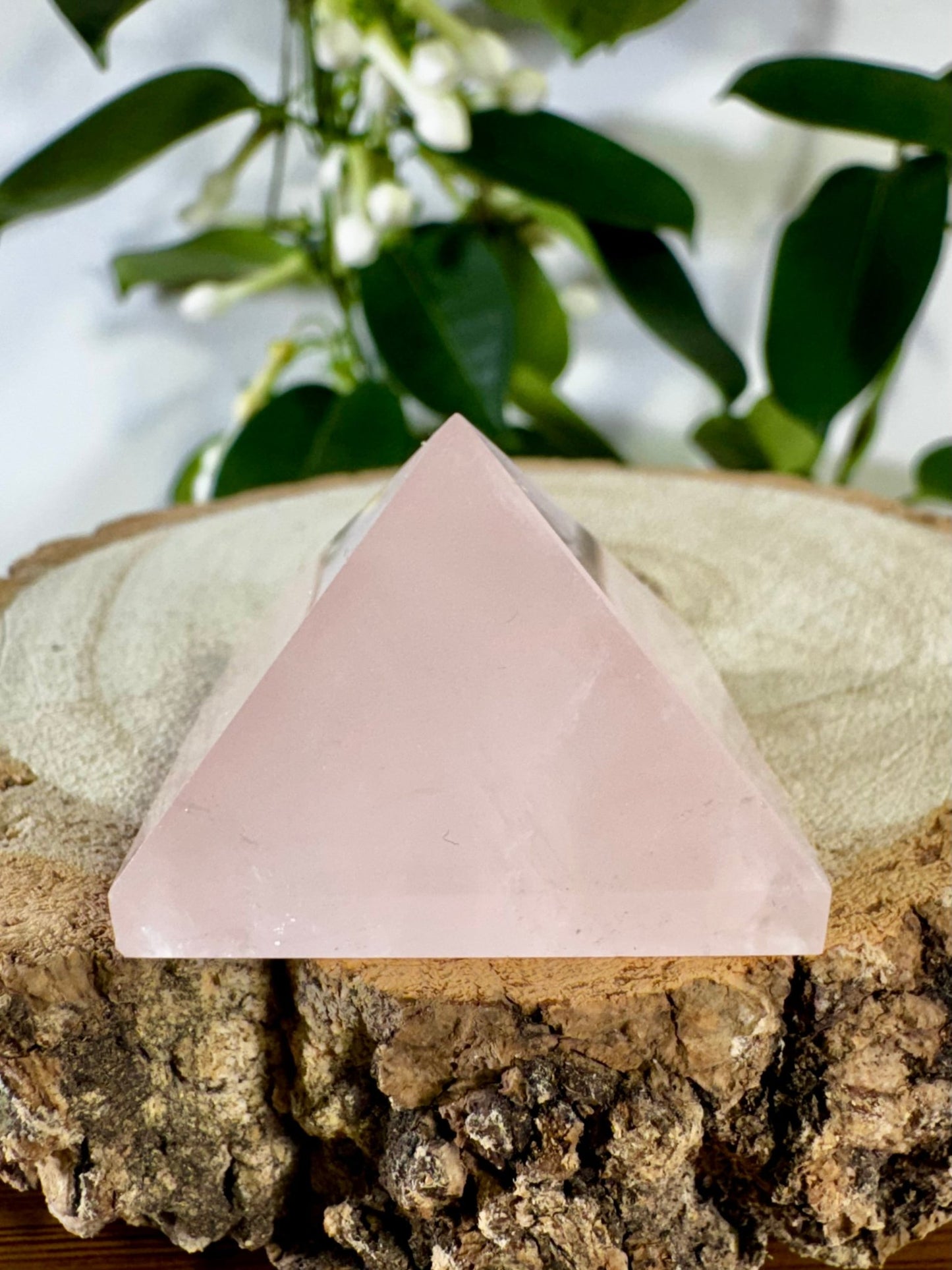 Rose Quartz Pyramid | 37g - The Crystal Valley