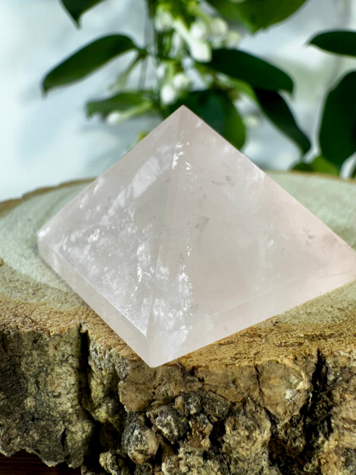 Rose Quartz Pyramid | 37g - The Crystal Valley