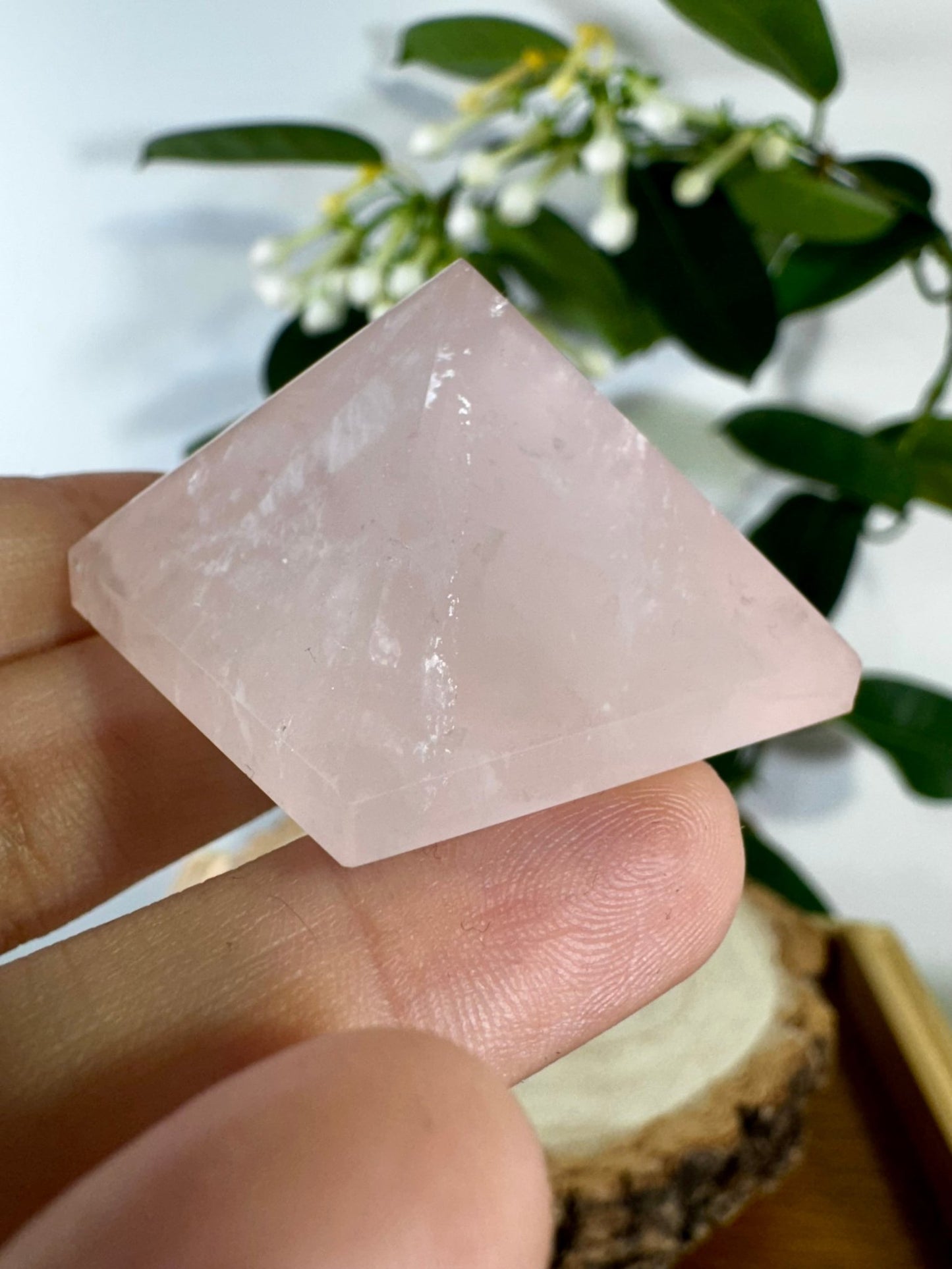 Rose Quartz Pyramid | 37g - The Crystal Valley