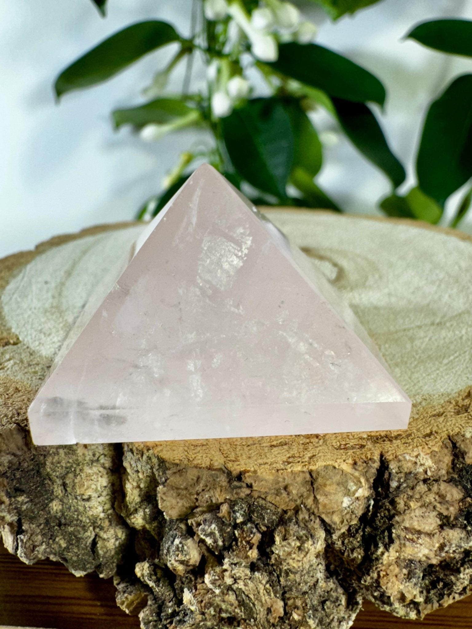 Rose Quartz Pyramid | 37g - The Crystal Valley